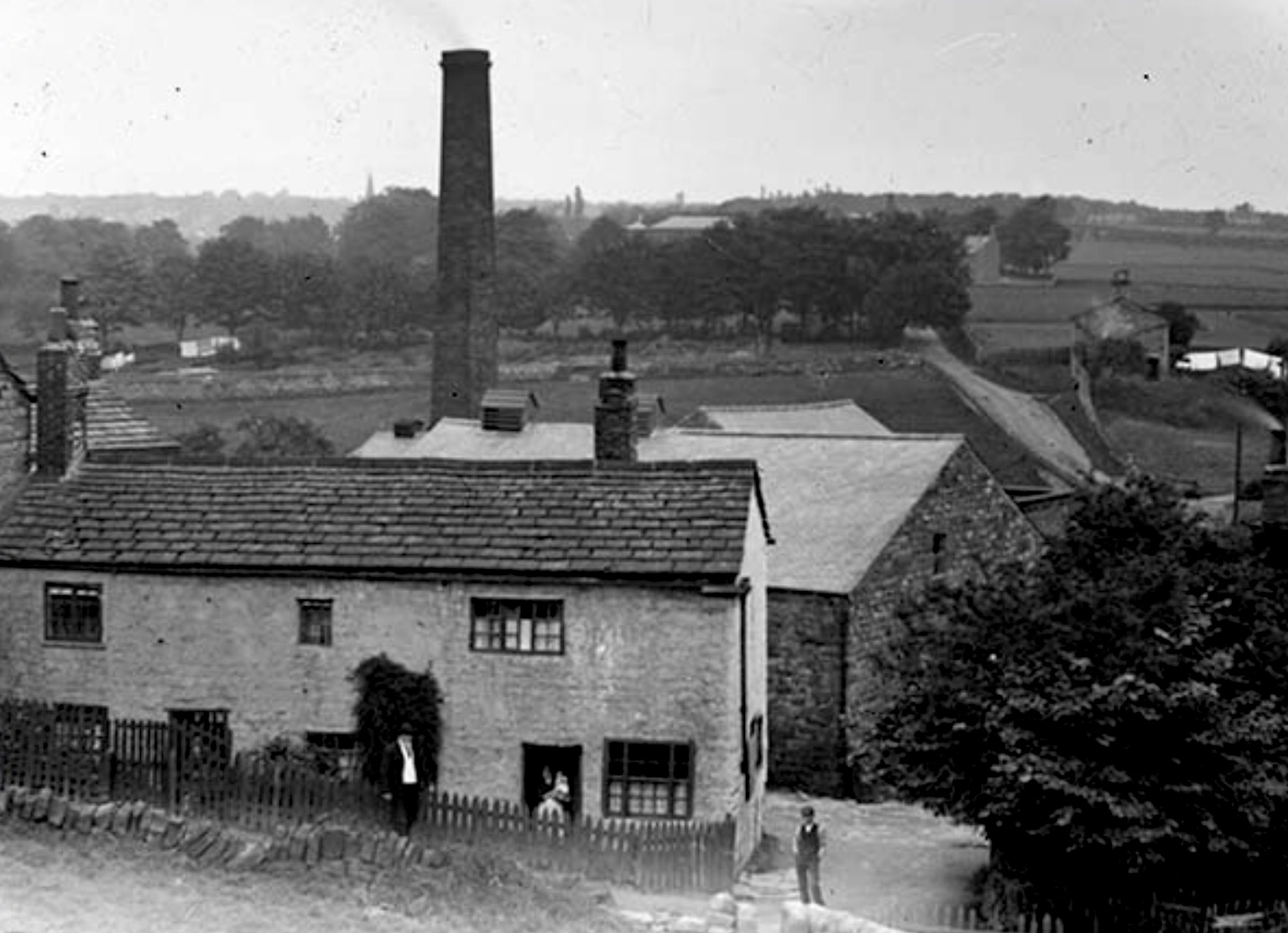 Woodland Dye Works [demolished], Meanwood Valley, circa 1890