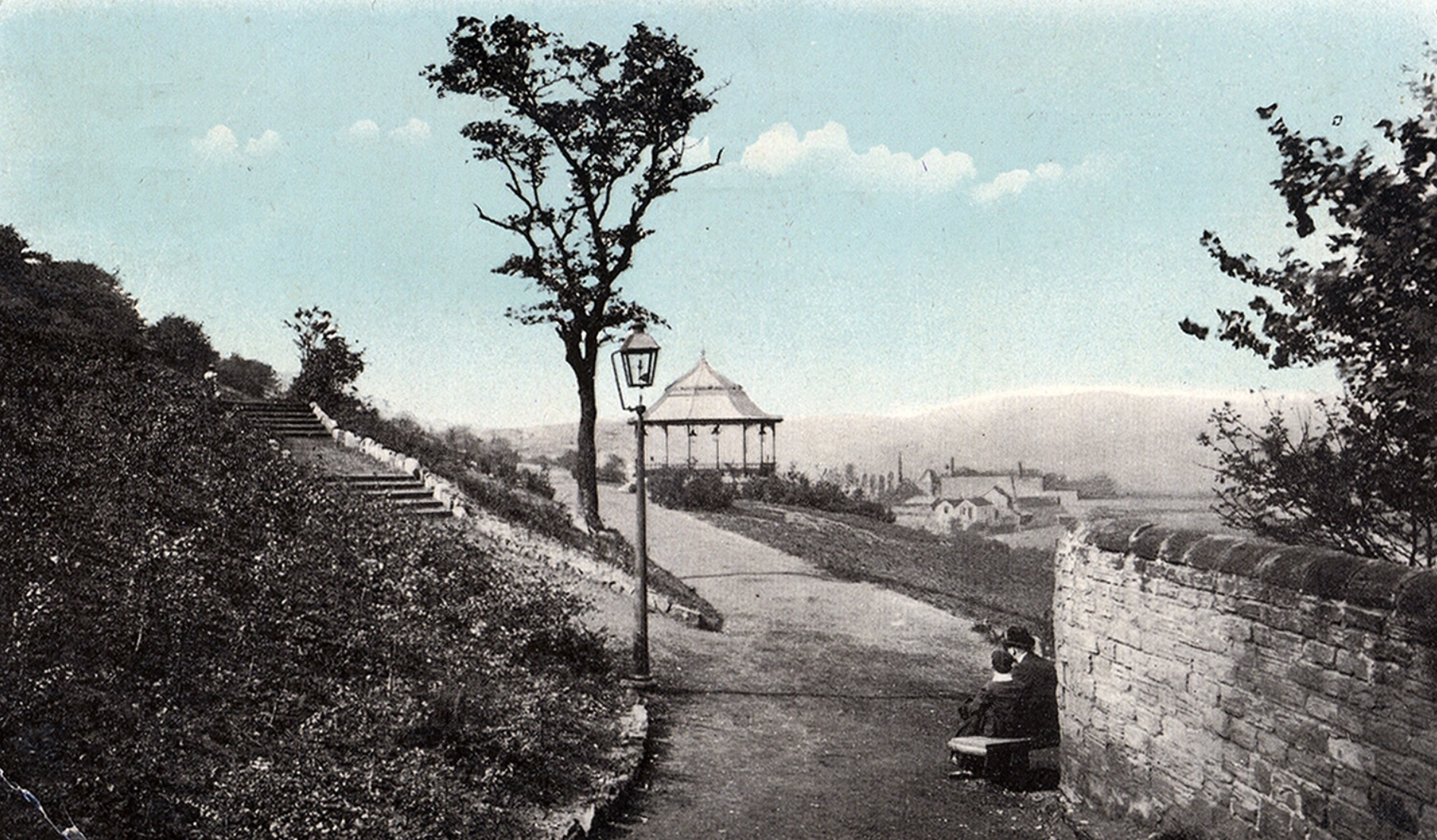 Woodhouse Ridge, with Bandstand and Steps, circa 1917