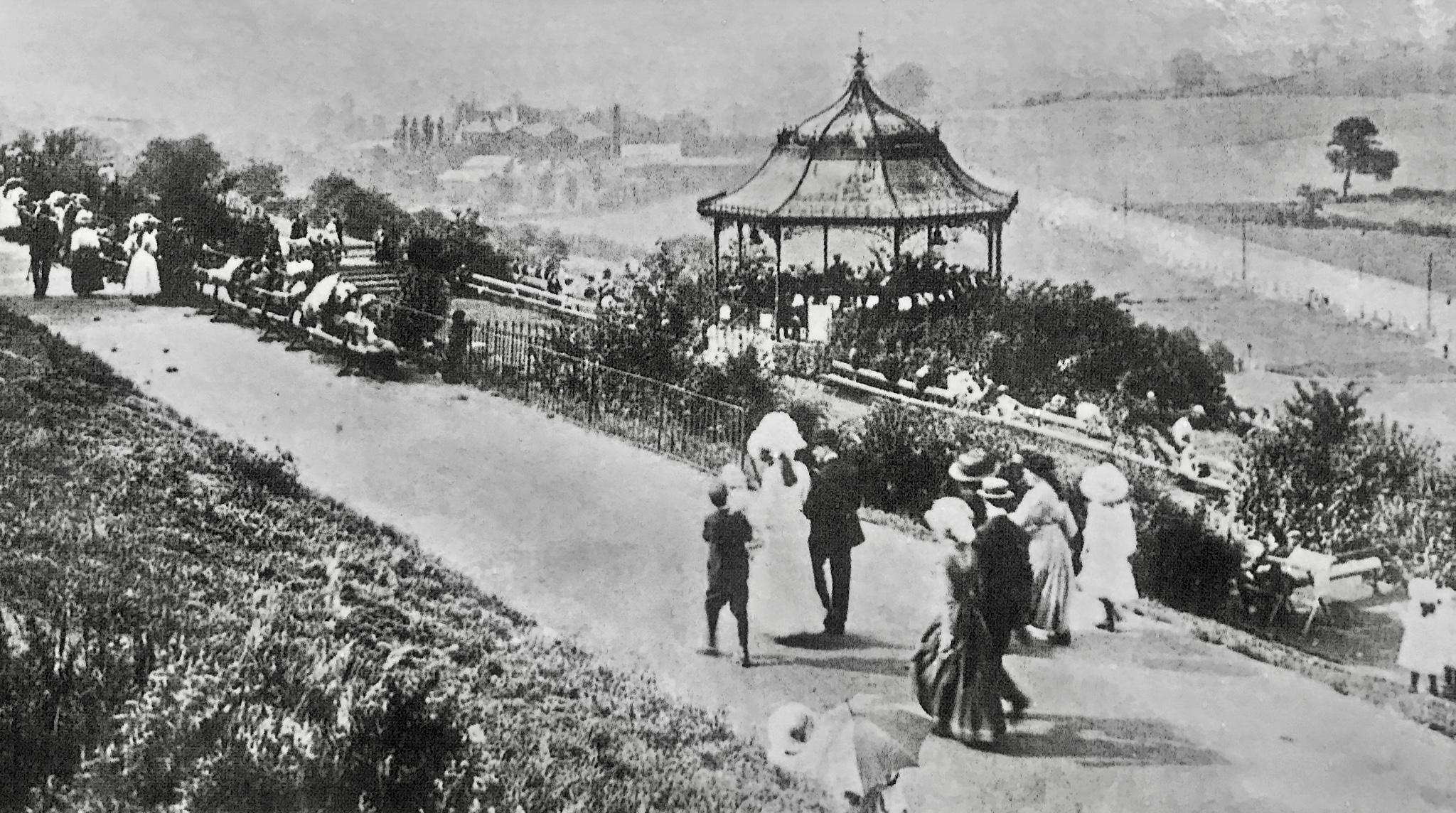Woodhouse Ridge, with Bandstand, early 1900s