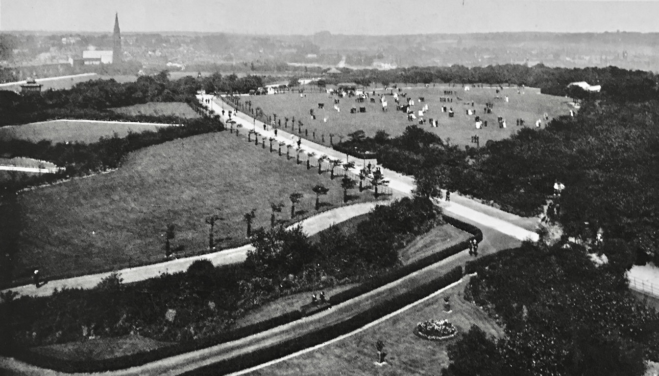 Woodhouse Moor from Leeds Grammar School, early 1900s