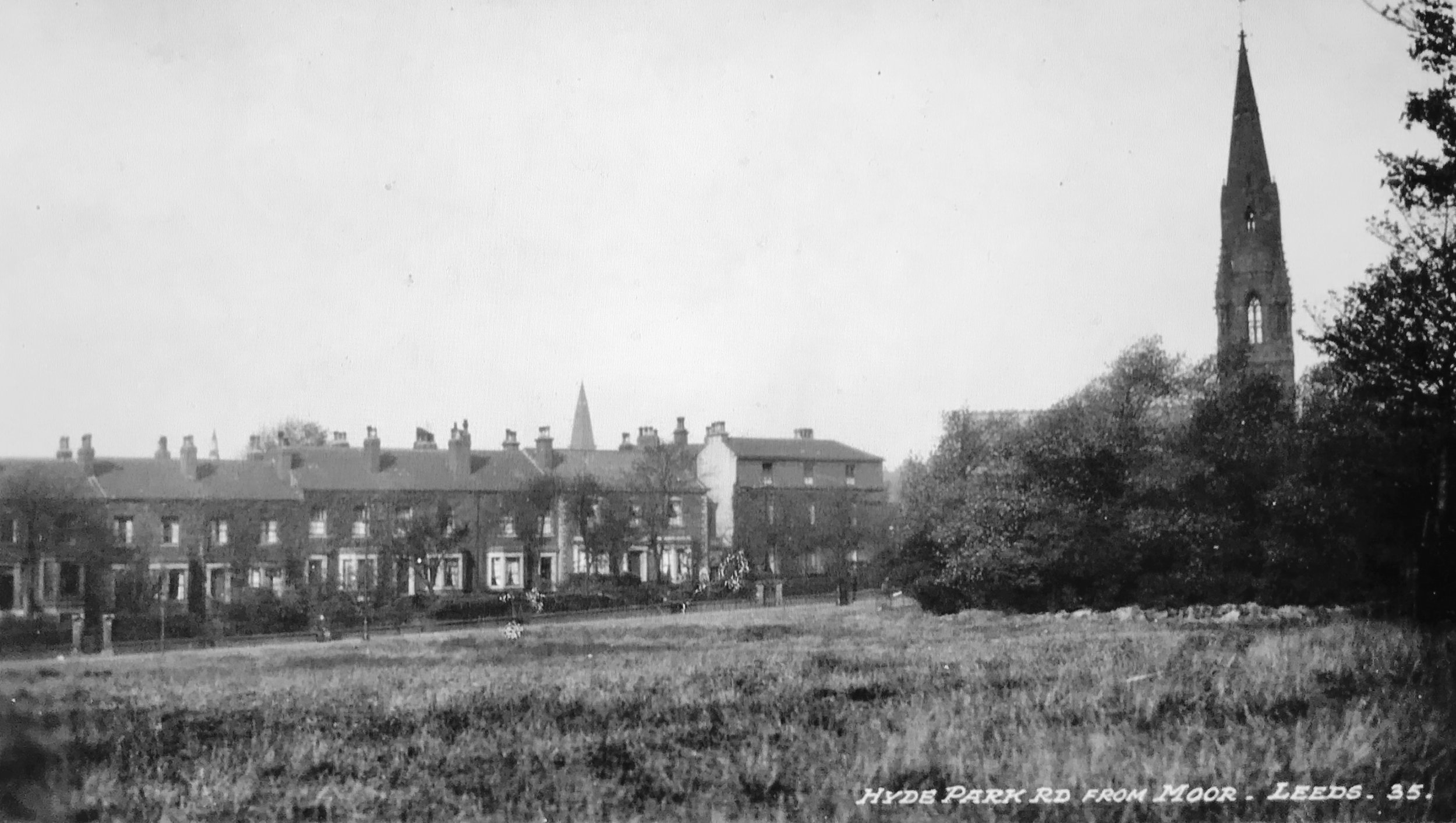 Hyde Park Road from Woodhouse Moor, undated 