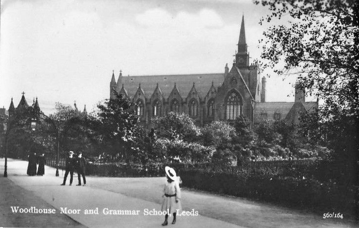 Woodhouse Moor and Grammar School, early 1900s