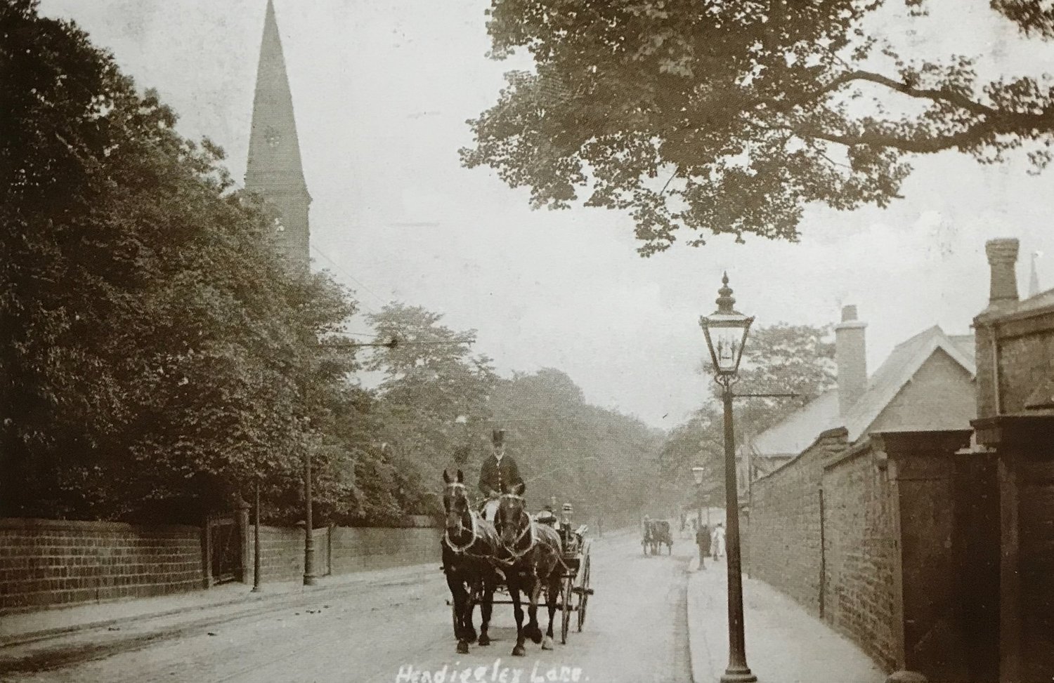 Headingley Lane, climbing Headingley Hill, 1905