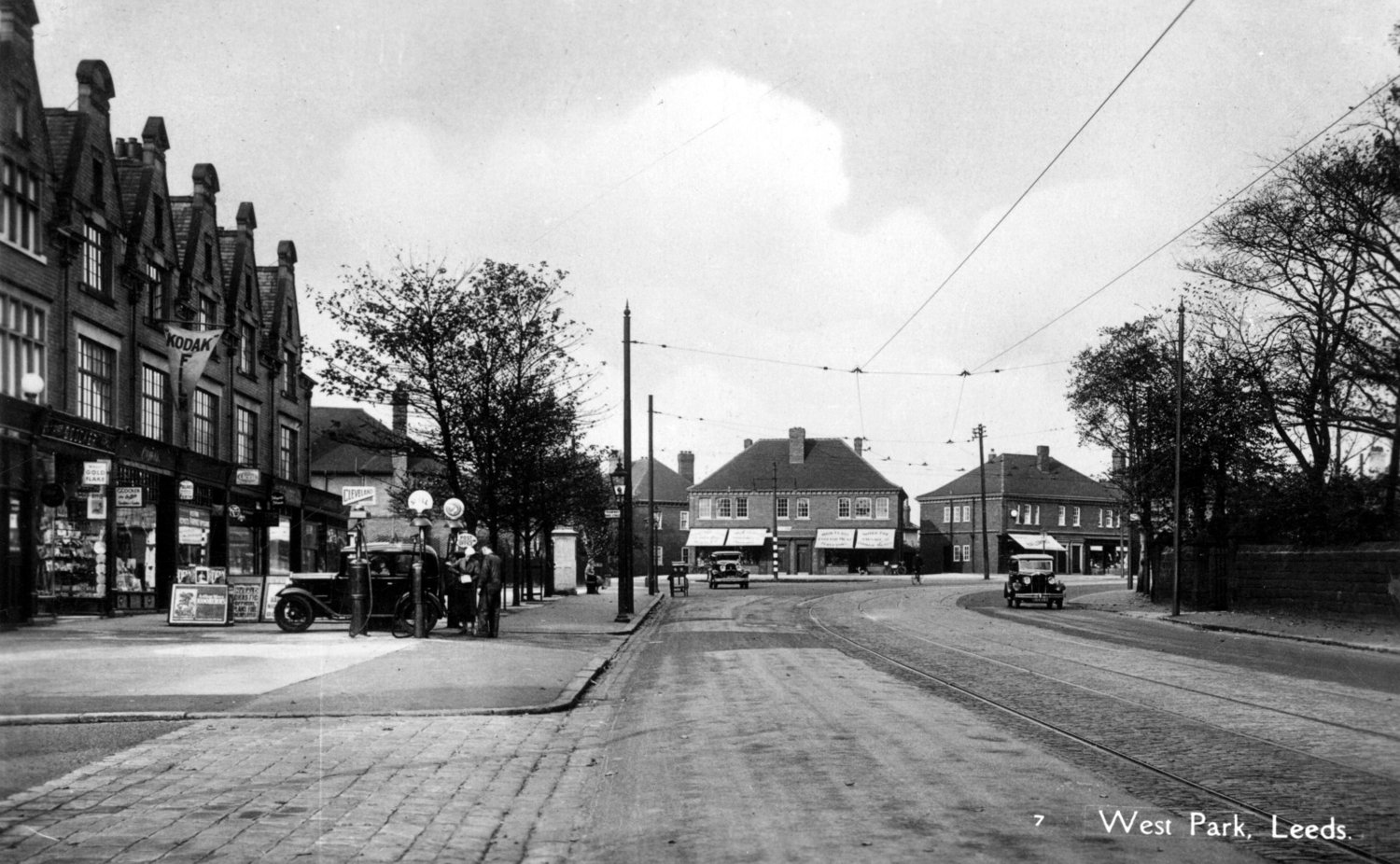 Otley Road, at West Park, 1952
