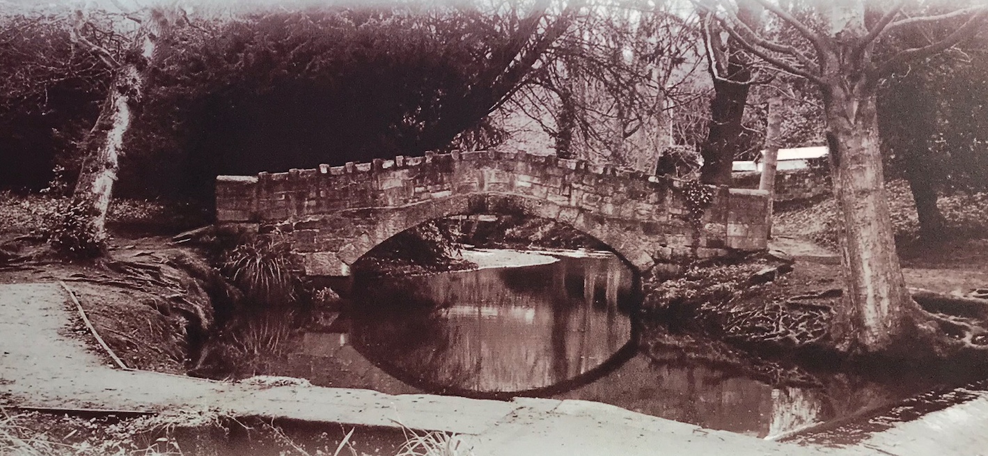09  Whalley Dam [to right], for Meanwood Tannery, and Venetian Bridge, undated
