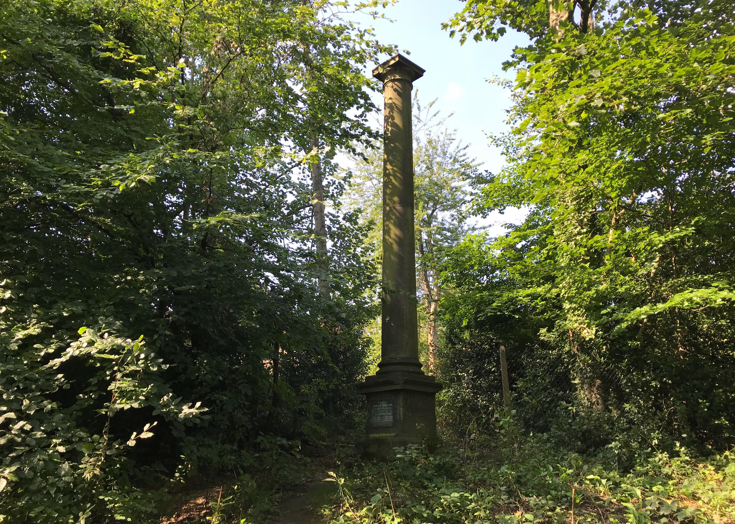 Column from Mill Hill Chapel, Meanwood Park © HP