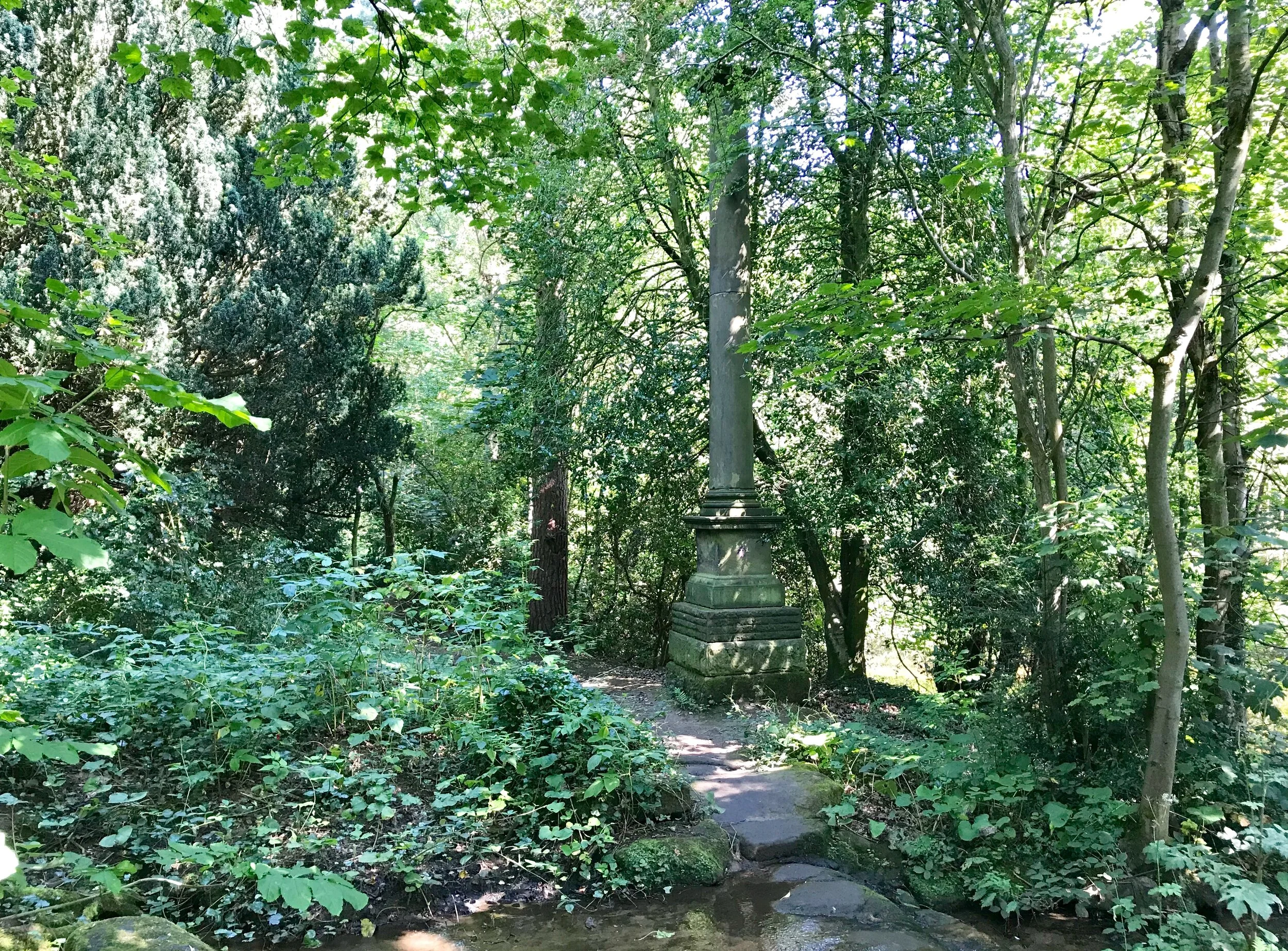 Column from Mill Hill Chapel, Meanwood Park © HP