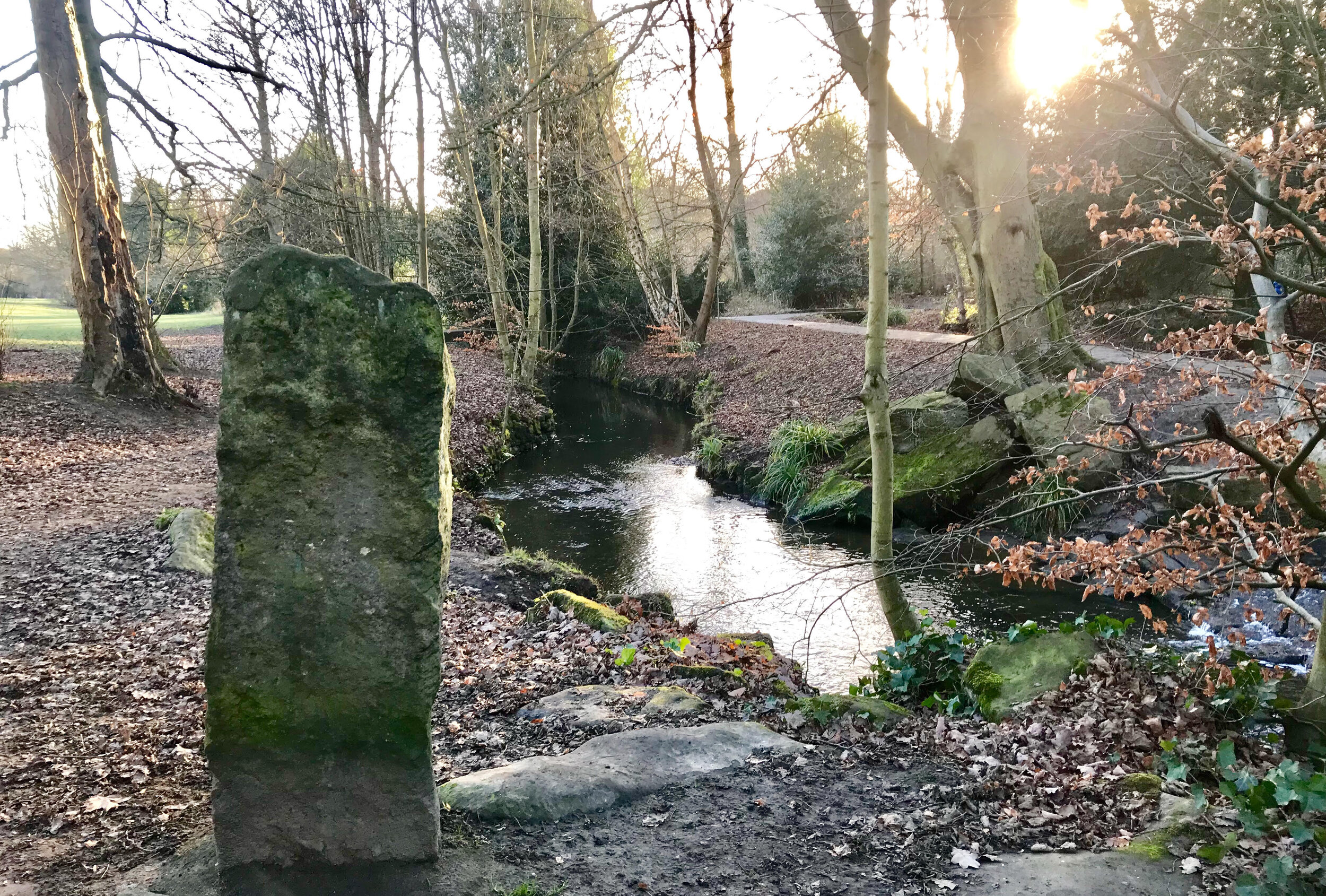 Stone by the Bridge, American Garden, Meanwood Park © HP