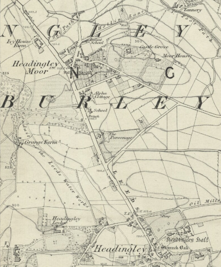 01  Far Headingley, Ordnance Survey, 1851