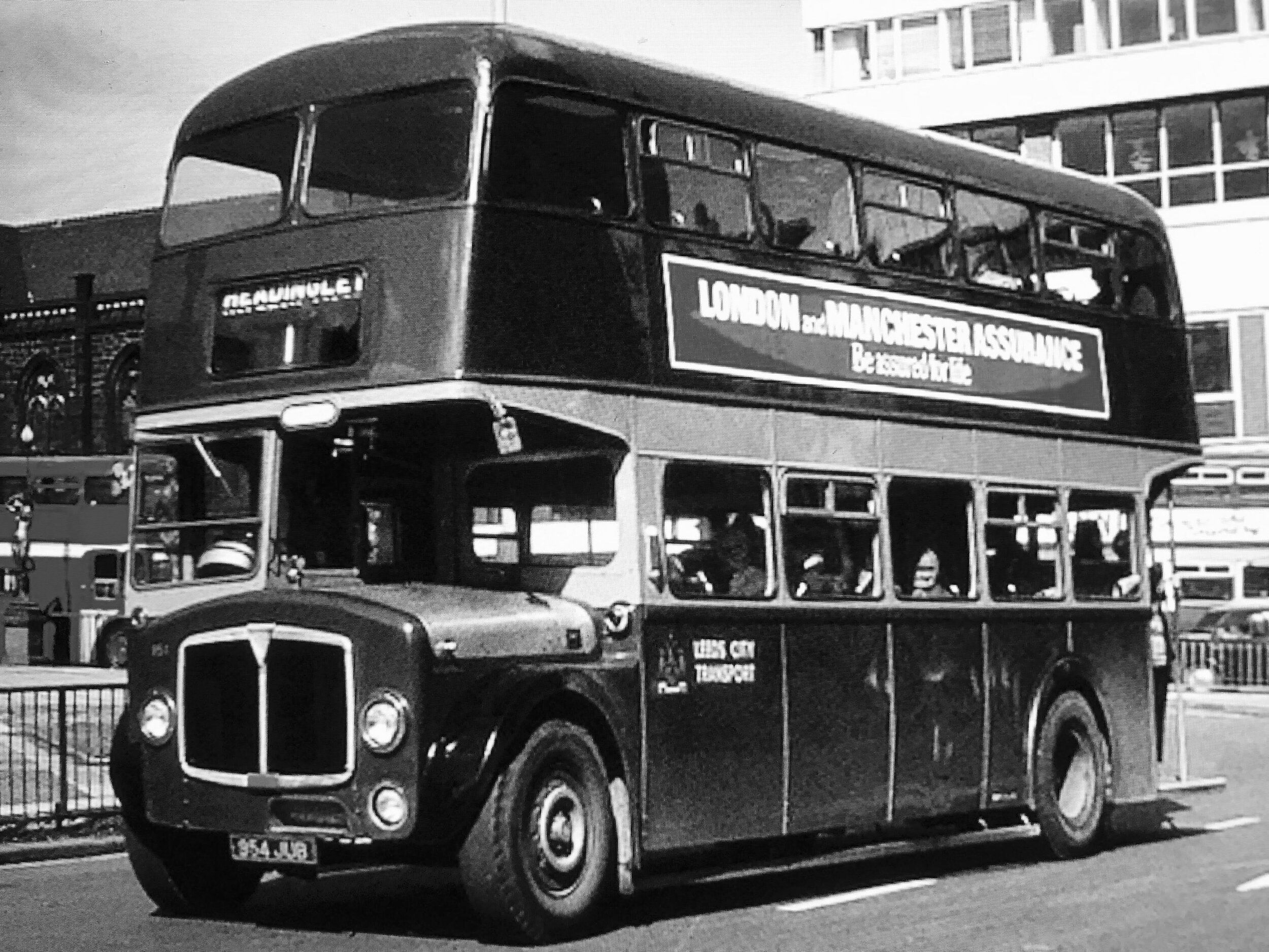Motor Bus, Service no1, to Headingley, City Square, undated