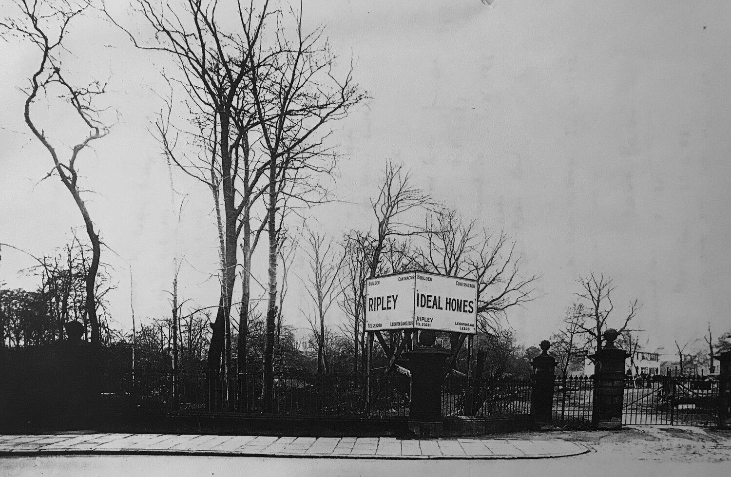  Entrance to the Beckett's Park estate, under construction, 1932