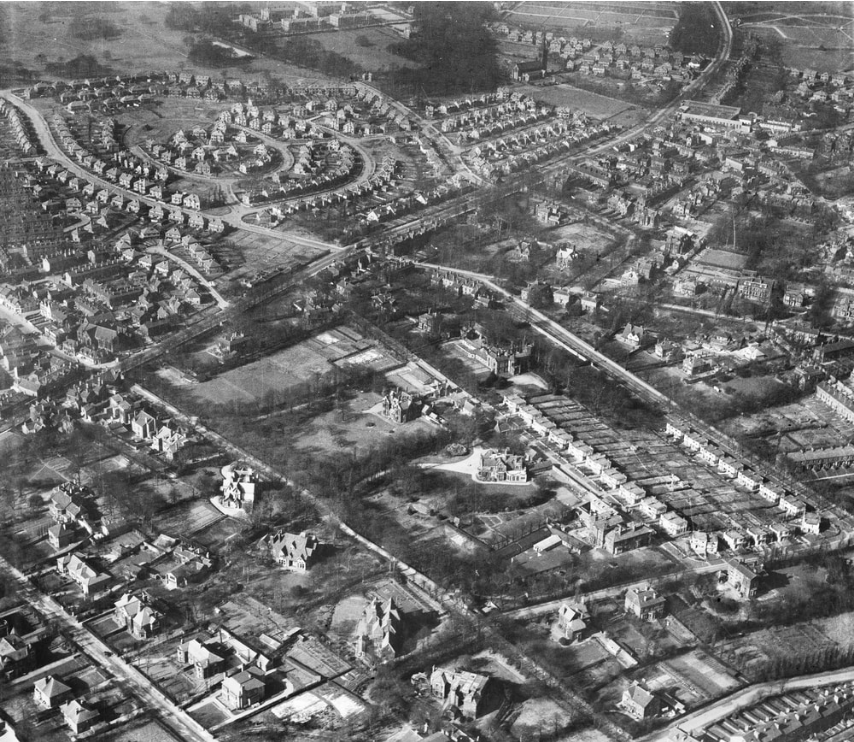Wood Lane area, Headingley Centre and Beckett's Park, 1948 © Historic England