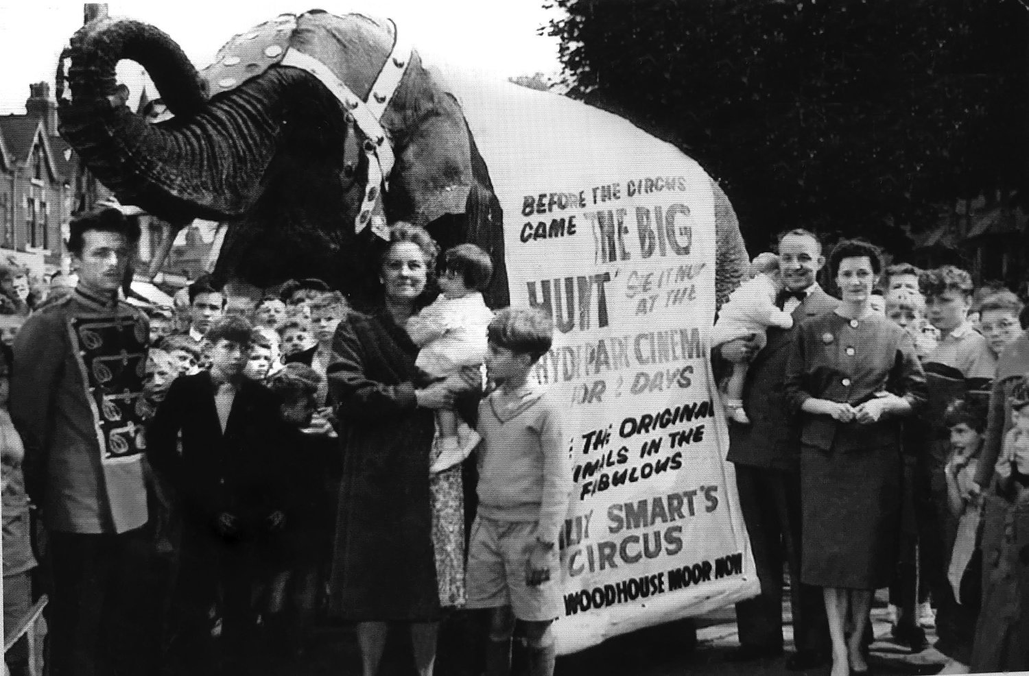 Elephant at Hyde Park Picture House, 1959