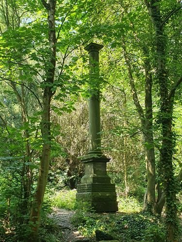 Column from Mill Hill Chapel, Meanwood Park © Lynne Strutt