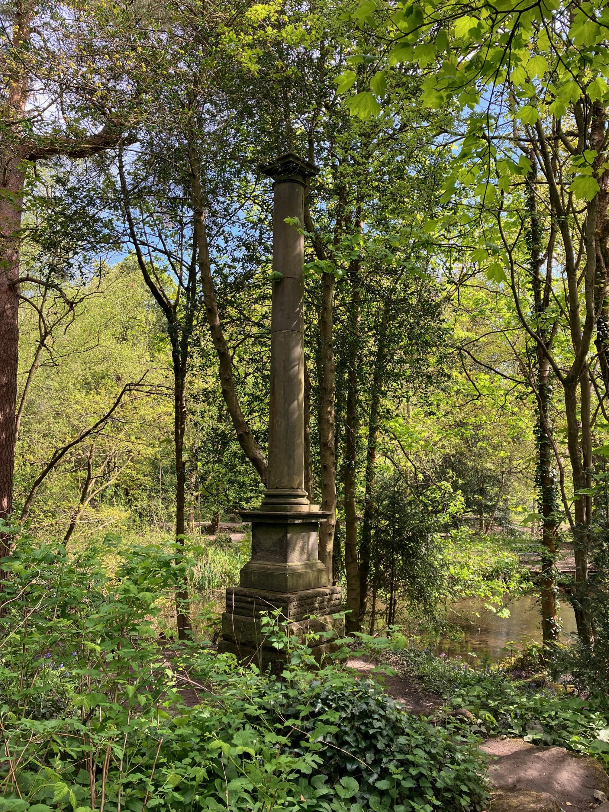  Column from Mill Hill Chapel, Meanwood Park © RT