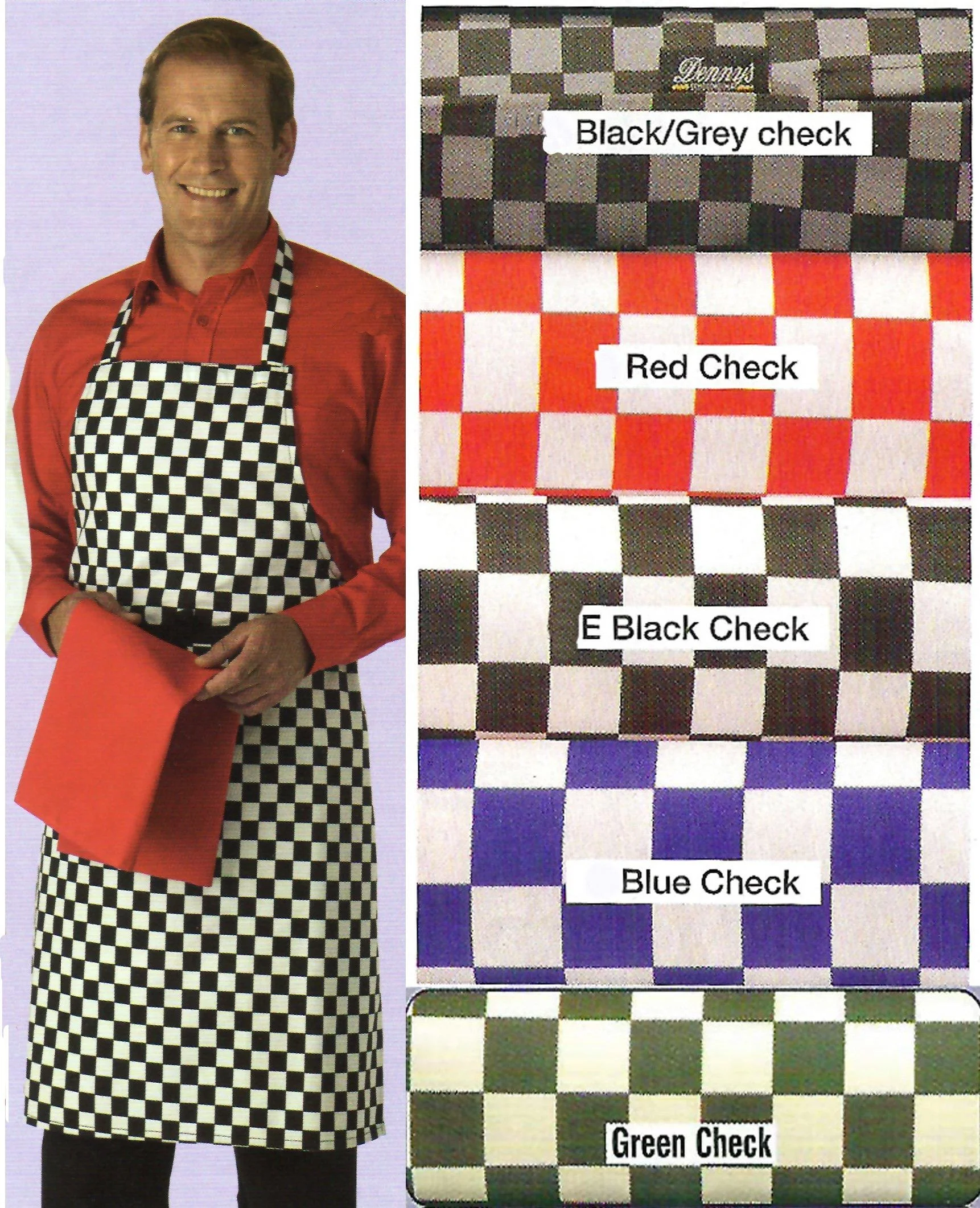 Check Aprons - Full Length Bib Apron
