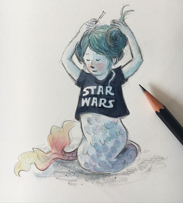 May the fourth be with you. An oldie for #starwarsday (and #mermay)