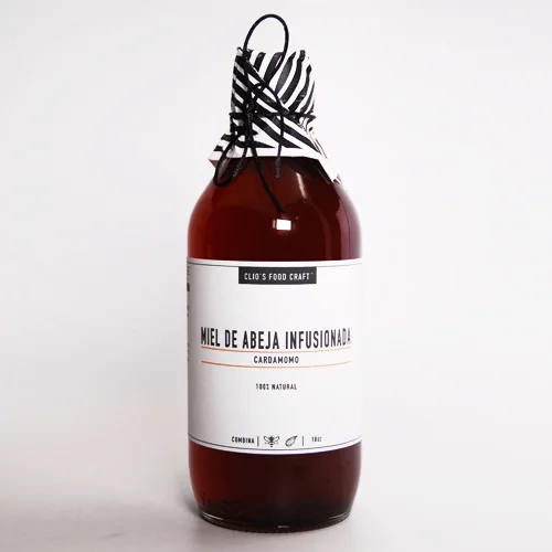 MIEL DE ABEJA INFUSIONADA CON CARDAMOMO - Q.85