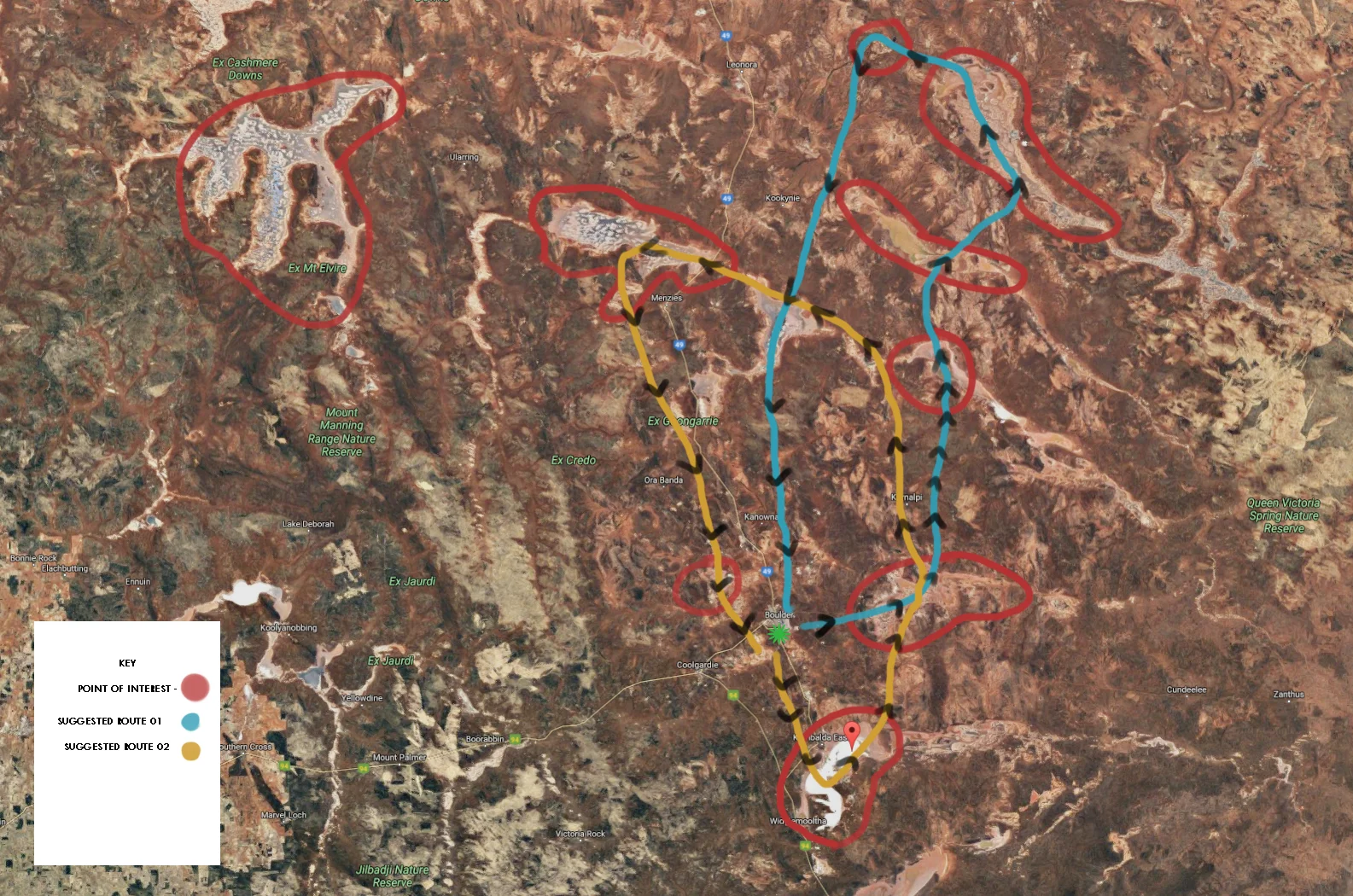 original ideas of routes