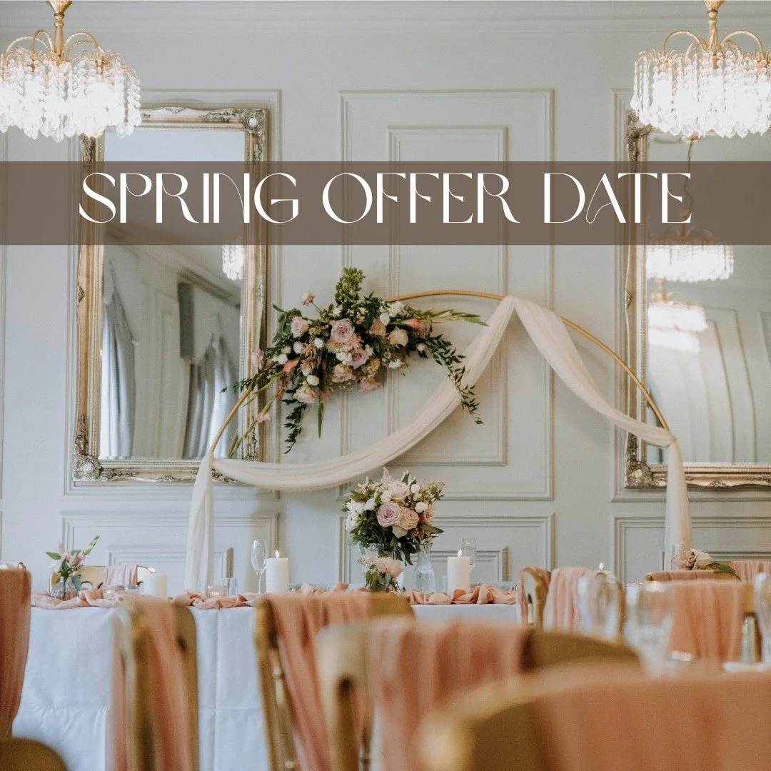 🌸 SPRING WEDDING OFFER 🌸

Dreaming of a beautiful spring wedding? We&rsquo;ve just opened up Saturday 7th March 2026 - and we&rsquo;re offering it at a special reduced rate of only &pound;4,500! 💍

What&rsquo;s included:
🏰 Exclusive venue hire of