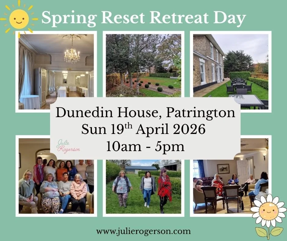 Last remaining tickets! 🎫

🧘&zwj;♀ Relaxing Retreat Day with @julierogersoncoach 🧘&zwj;♀

🔗 Visit https://julierogerson.com/relaxing-retreat-day-east-yorkshire/ to book!