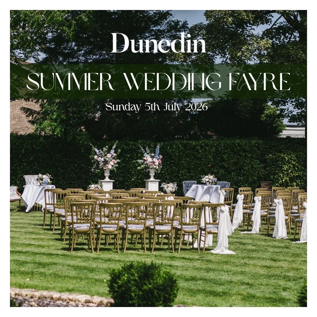 ⏳1 MONTH TO GO!⏳

The countdown is on for our Summer Wedding Fayre - we can't wait to welcome you to Dunedin. 

📆 Sunday 5th July / 12pm-3pm

🥂Enjoy a glass of fizz 
💬 Meet amazing recommended suppliers
🍴 Sample delicious canap&eacute;s 
👀 Explo
