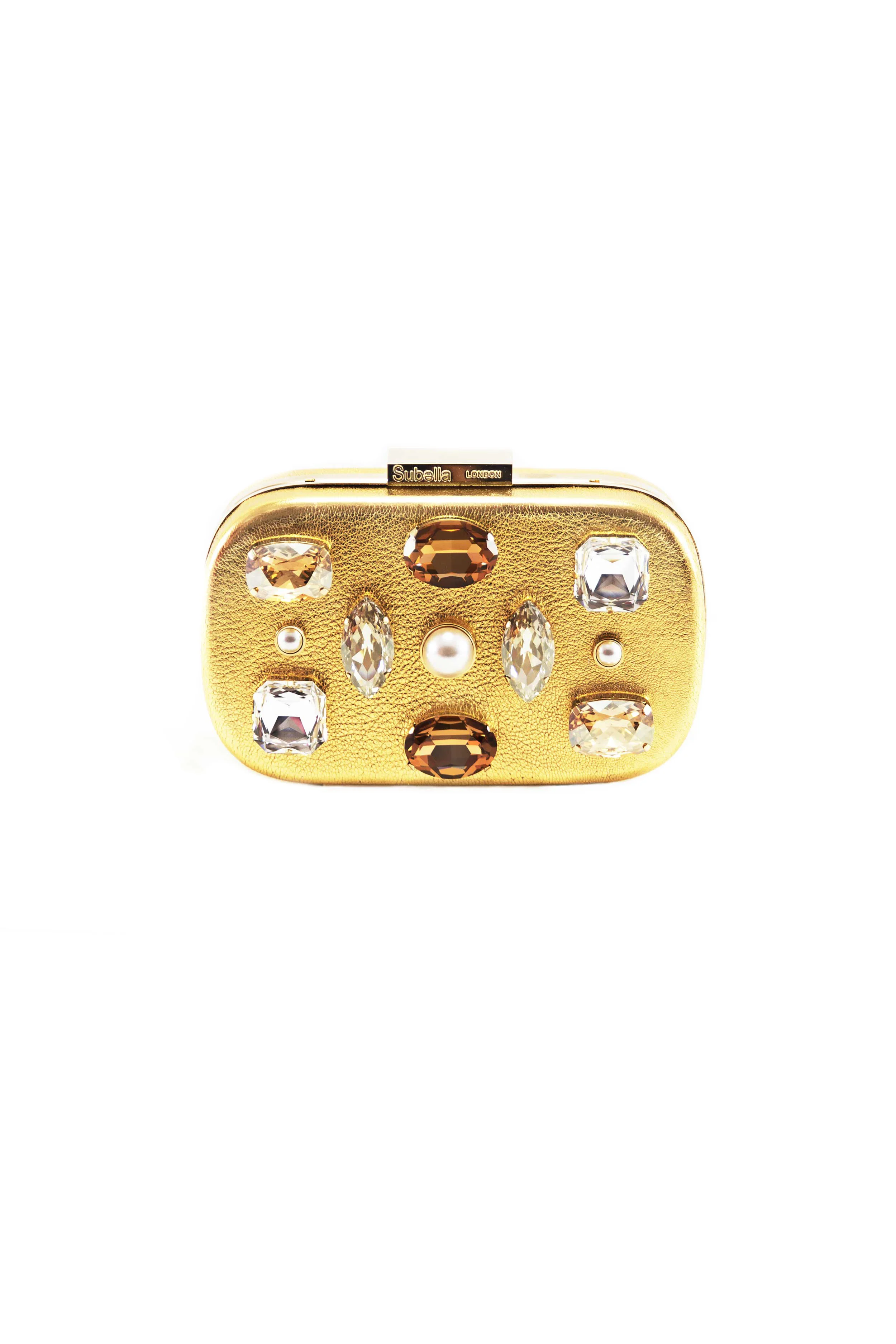 Galaxy jewel embellished clutch 