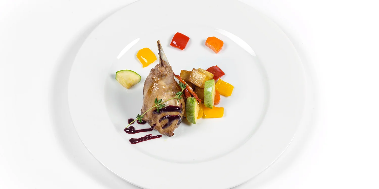 Rabbit Leg With Vegetable Ratatouille
