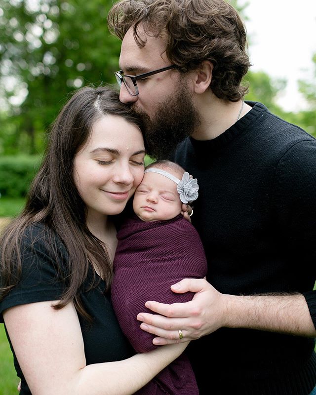 So happy for Therese + Patrick and their new little addition!  Isn&rsquo;t she just the sweetest?! .
.
.
#sweetgirl #babygirl #baby #love #familyof3 #newbornphotos #newbornphotography #mnnewbornphotographer