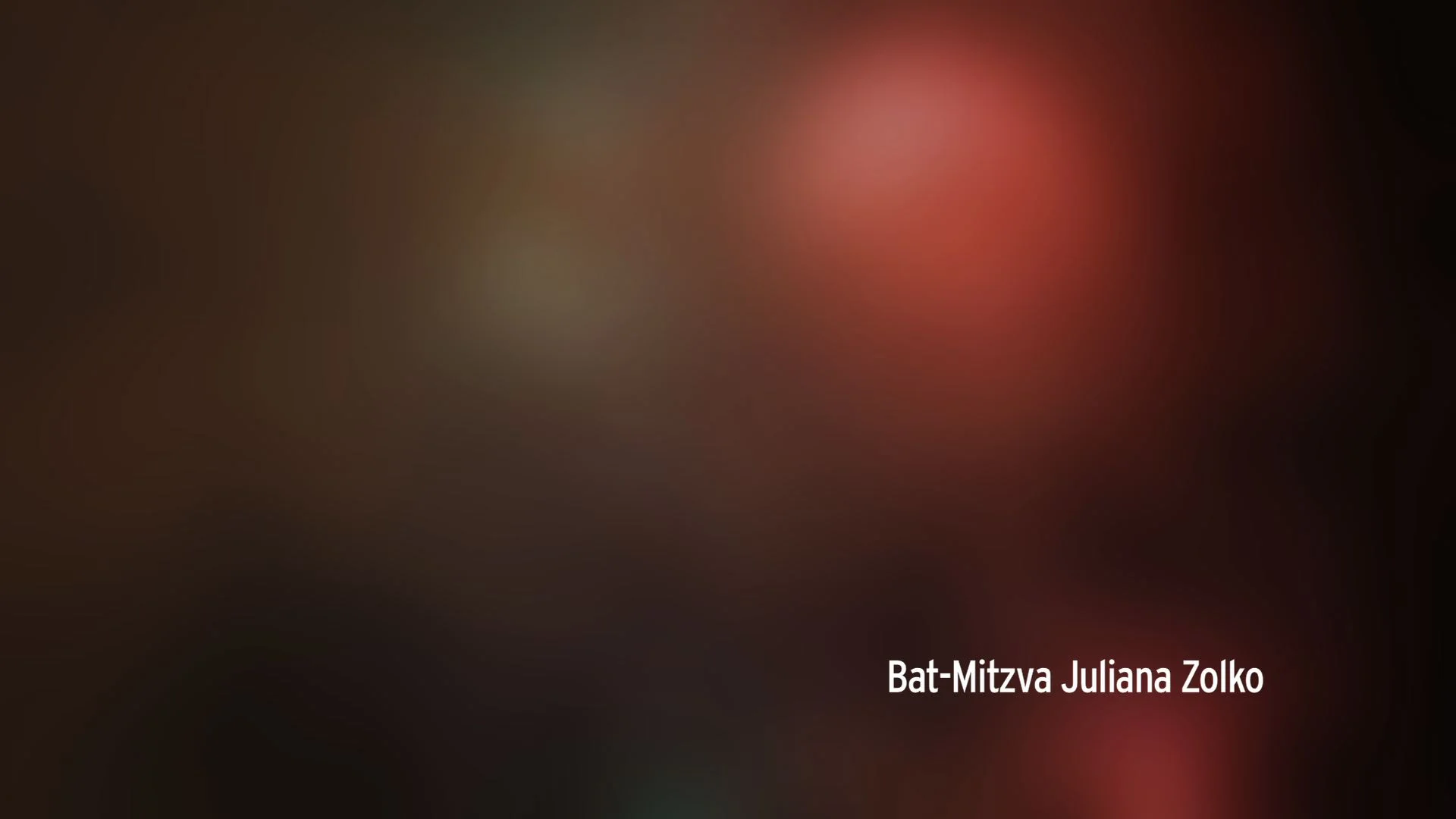 Trailer Bat-Mitzva Juliana Zolko