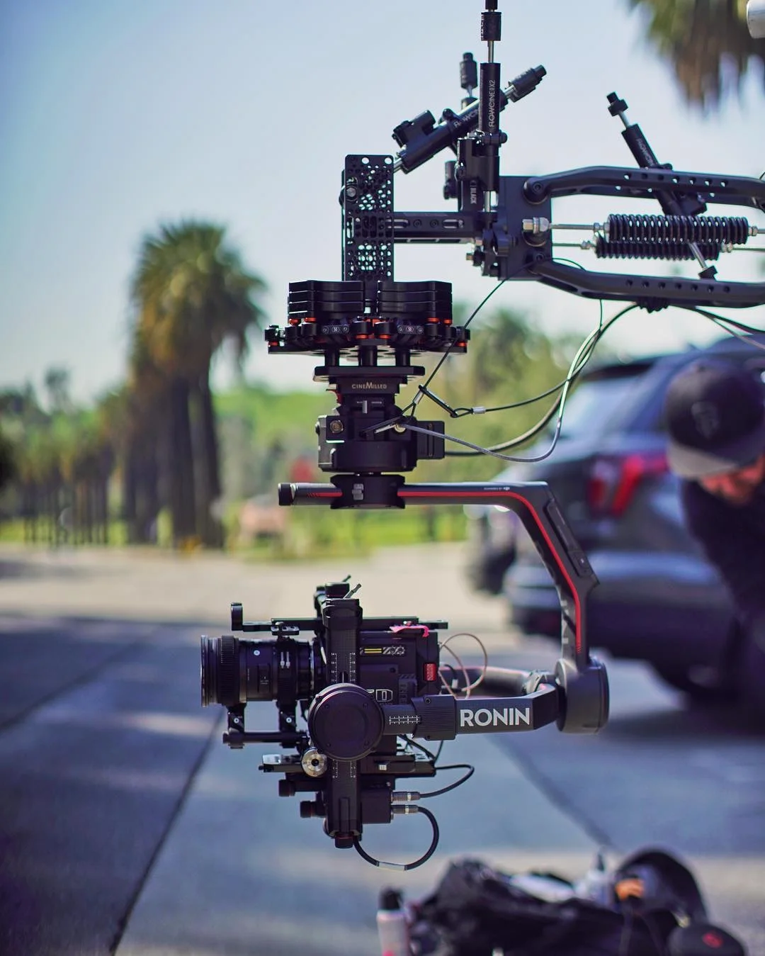 Flowcine Black Arm vehicle rig