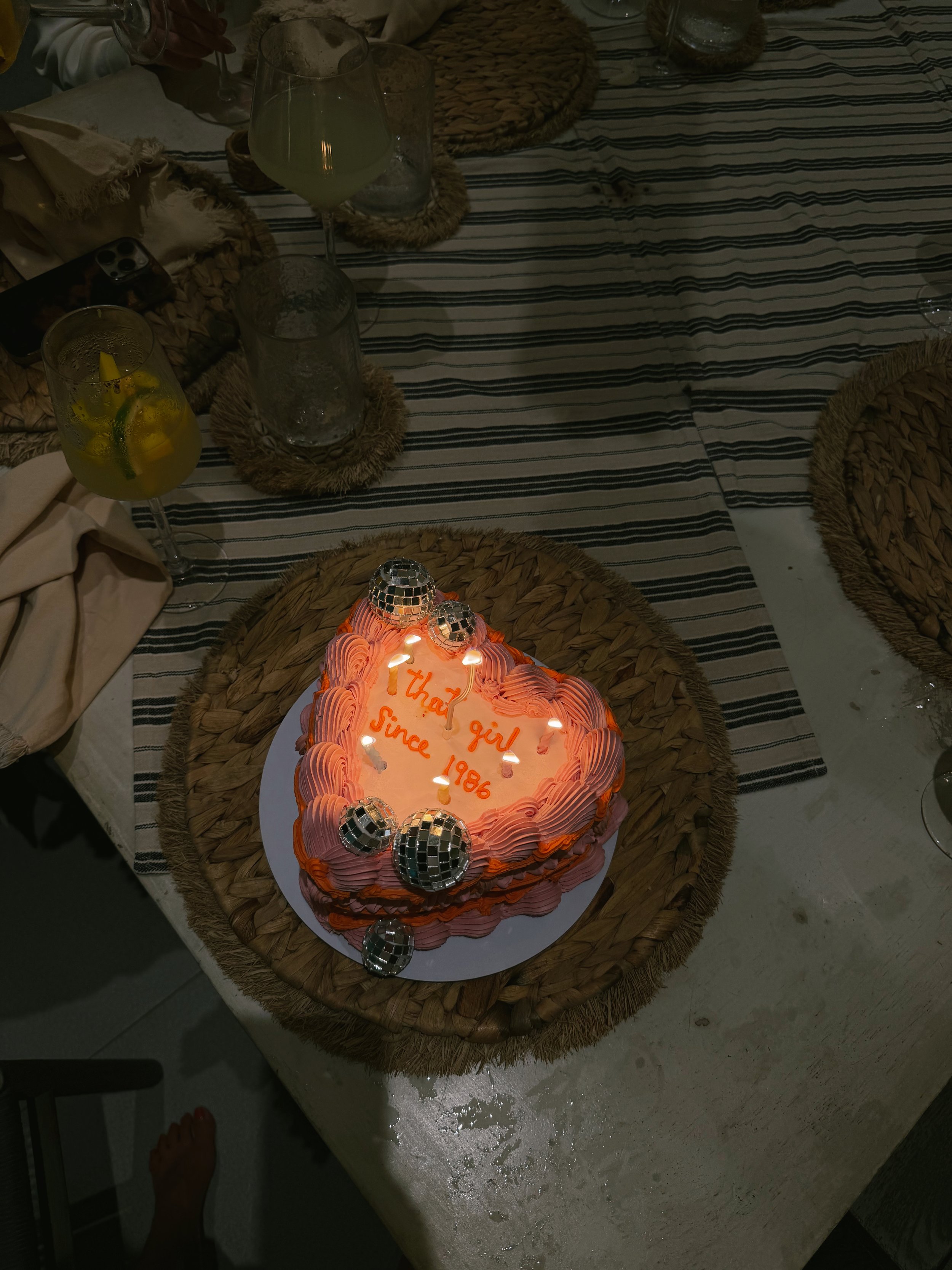 birthday cake from bakery in Cartagena