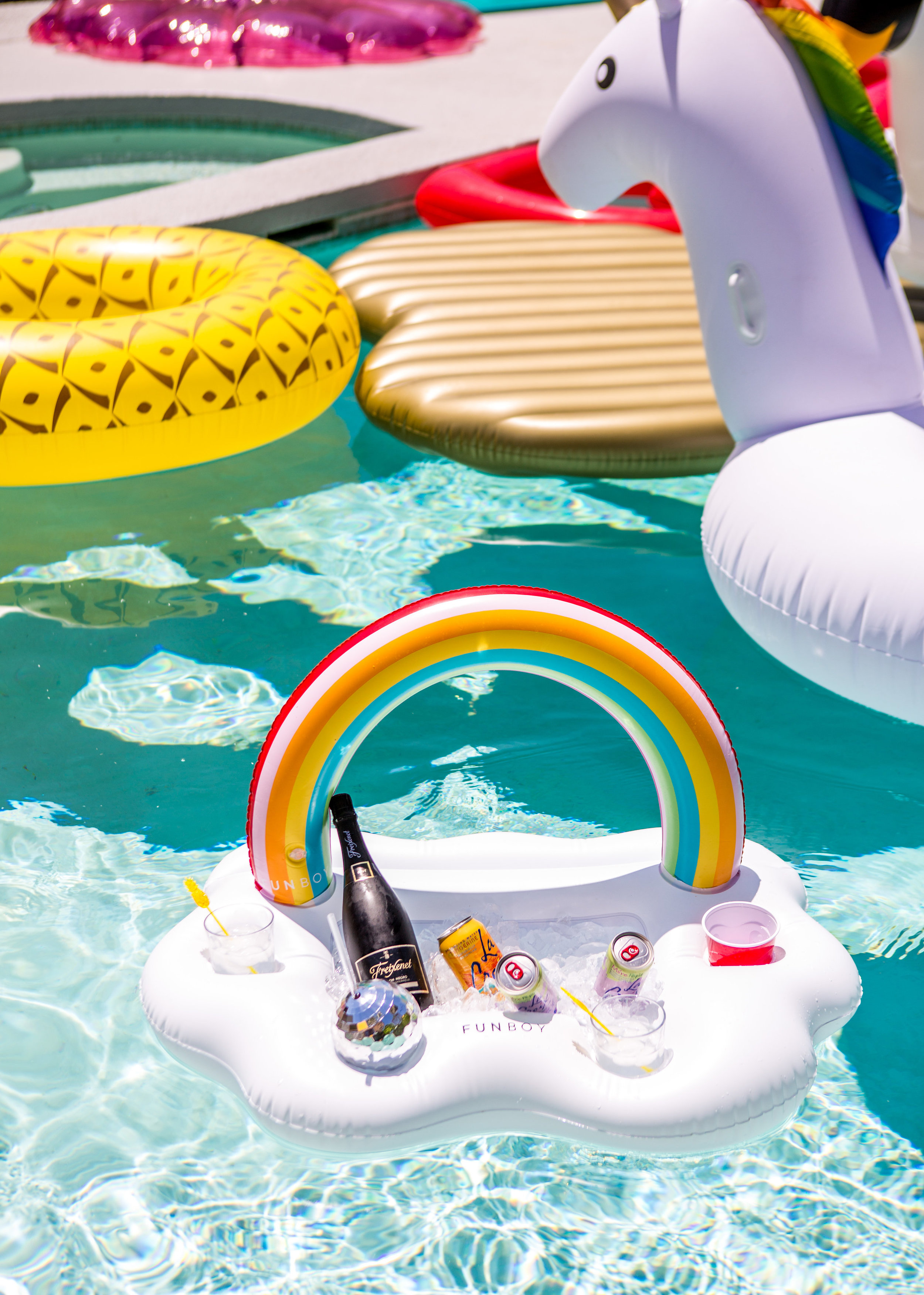 Funboy Rainbow Ice Chest Float