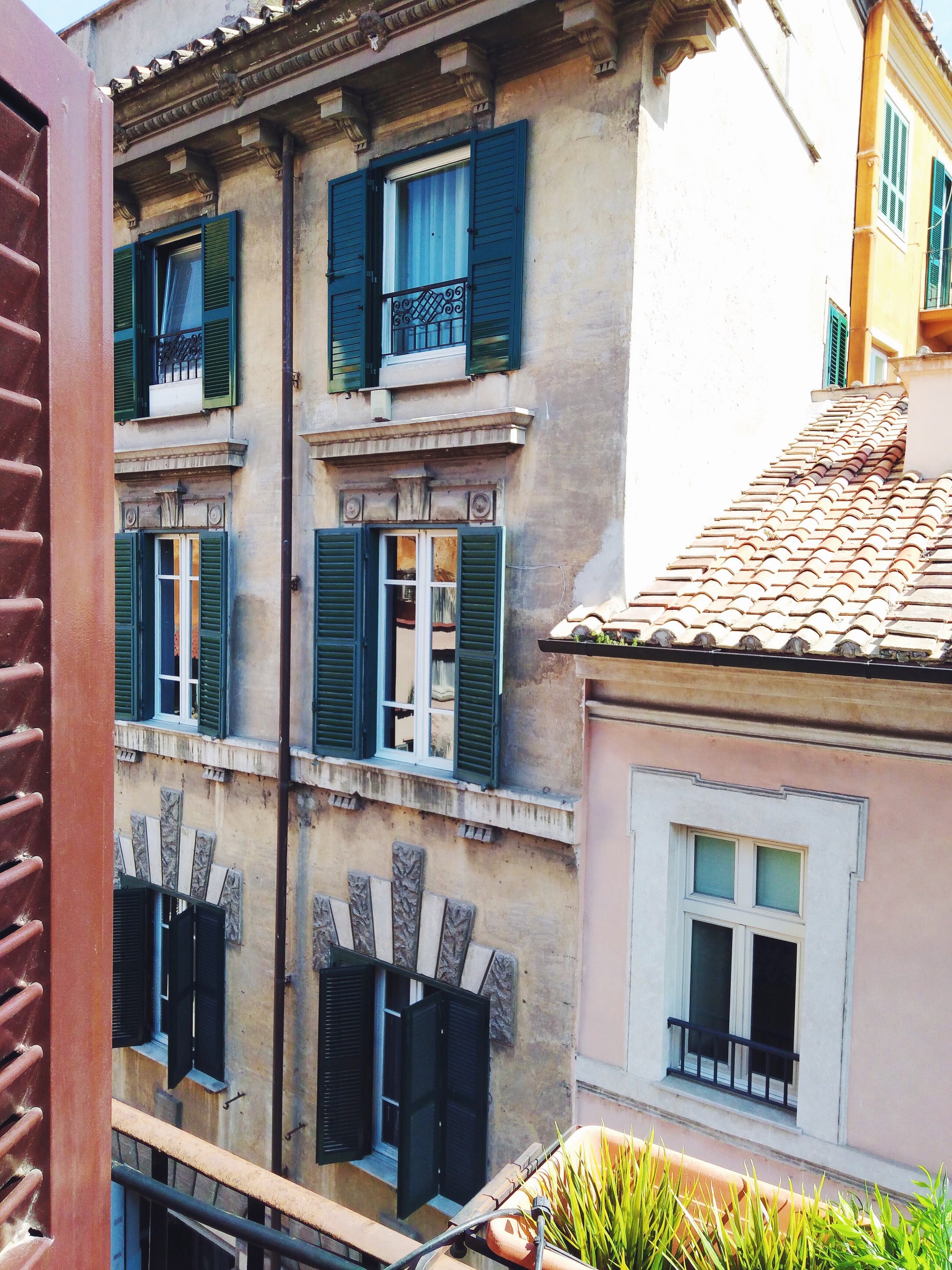 View from Airbnb in Rome, Italy