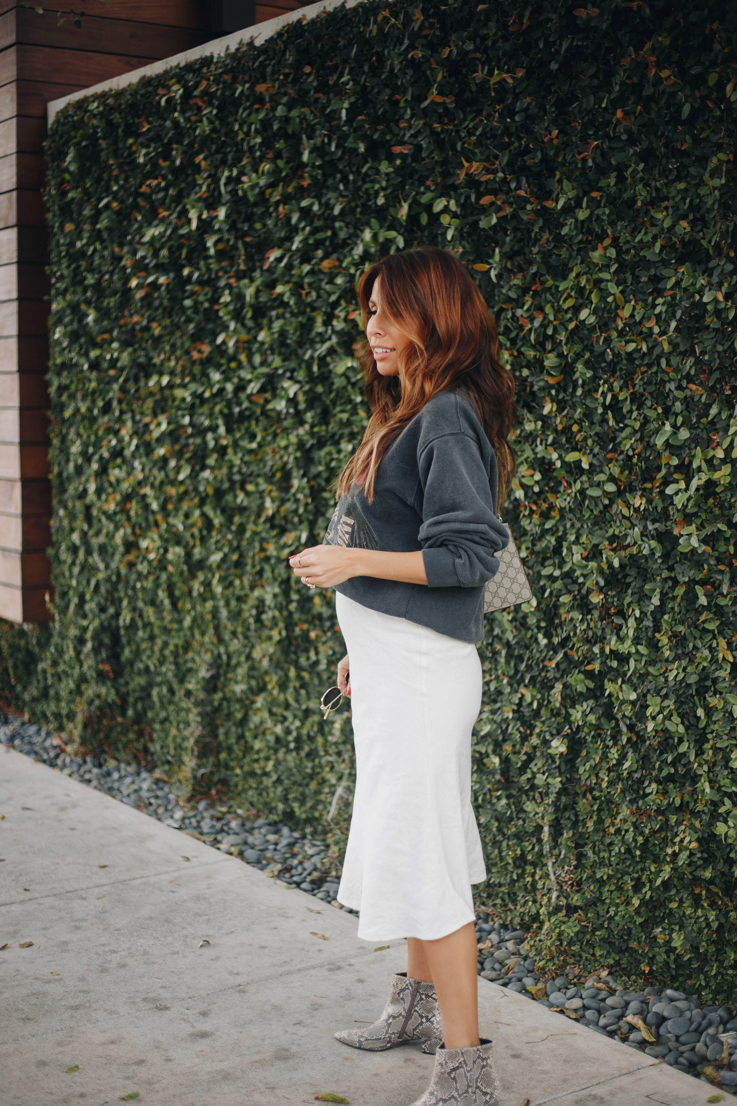 Anine bing cheap midi skirt