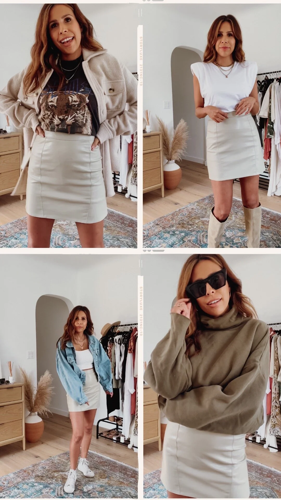 Ways to Wear: Vegan Leather Skirt