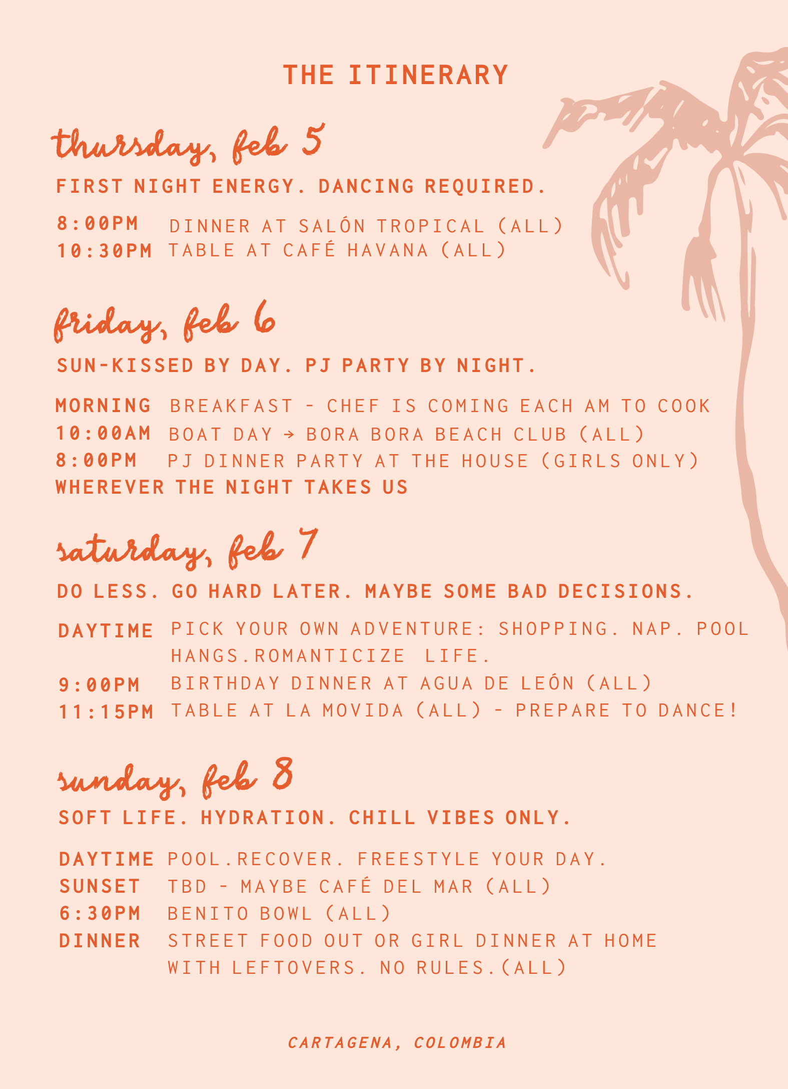 40th-birthday-cartagena-itinerary-girls-trip