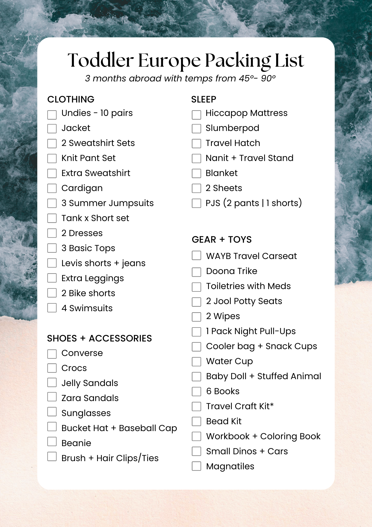 Family Road Trip Packing List (+Essentials for Kids & What Not To