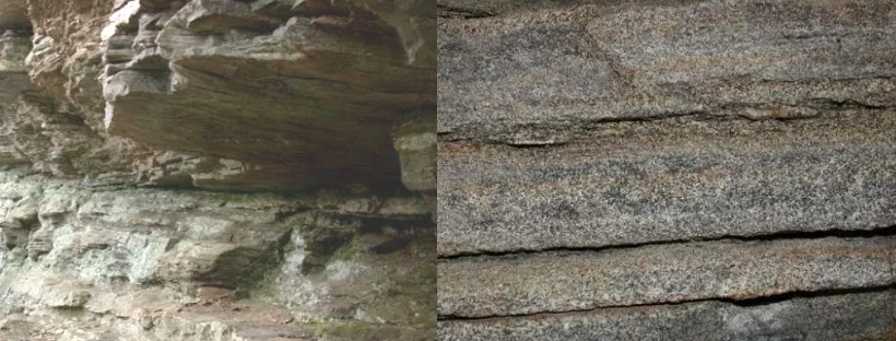 Geology at Bradbury Mountain State Park, Pownal, ME Photos: Maine Geological Survey, Department of Agriculture, Conservation & Forestry
