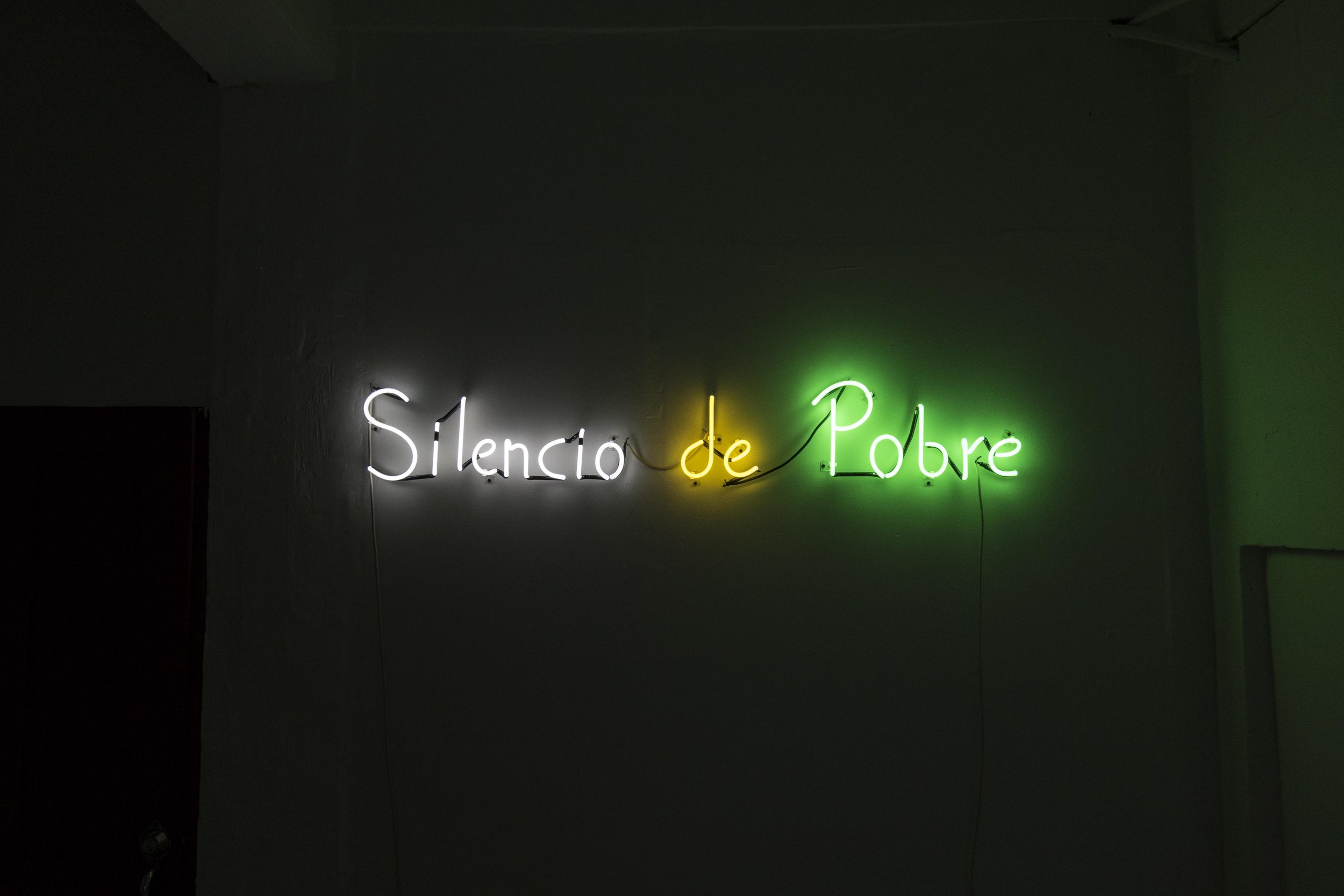 Bobby Cruz / Pablo Pueblo, 2016 / Neón / Medidas Variables