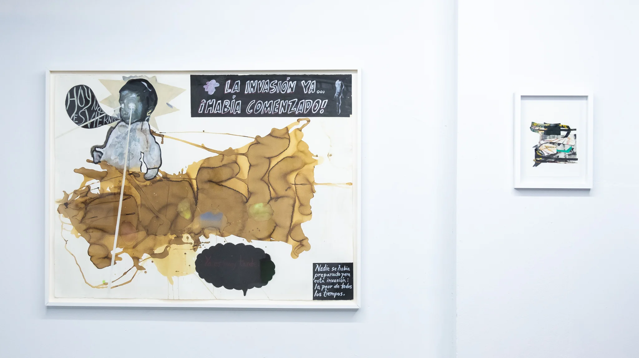 Jose Luis Vargas / Hoy no es viernes, 2010 / 60”x40” / Medio mixto Angel Otero / Sin título, 2018 / 14”x10” / Óleo sobre papel