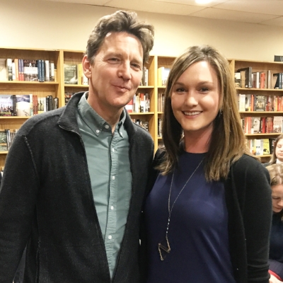 With Andrew McCarthy at The Book Stall