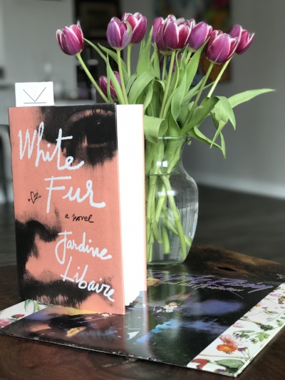Reading White Fur by Jardine Libaire and listening to Prince (a favorite of Elise's, one of the main characters in this book.)