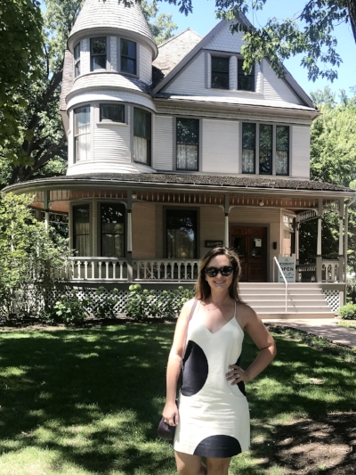 Ashley Hasty at Ernest Hemingway's birthplace in Oak Park, IL