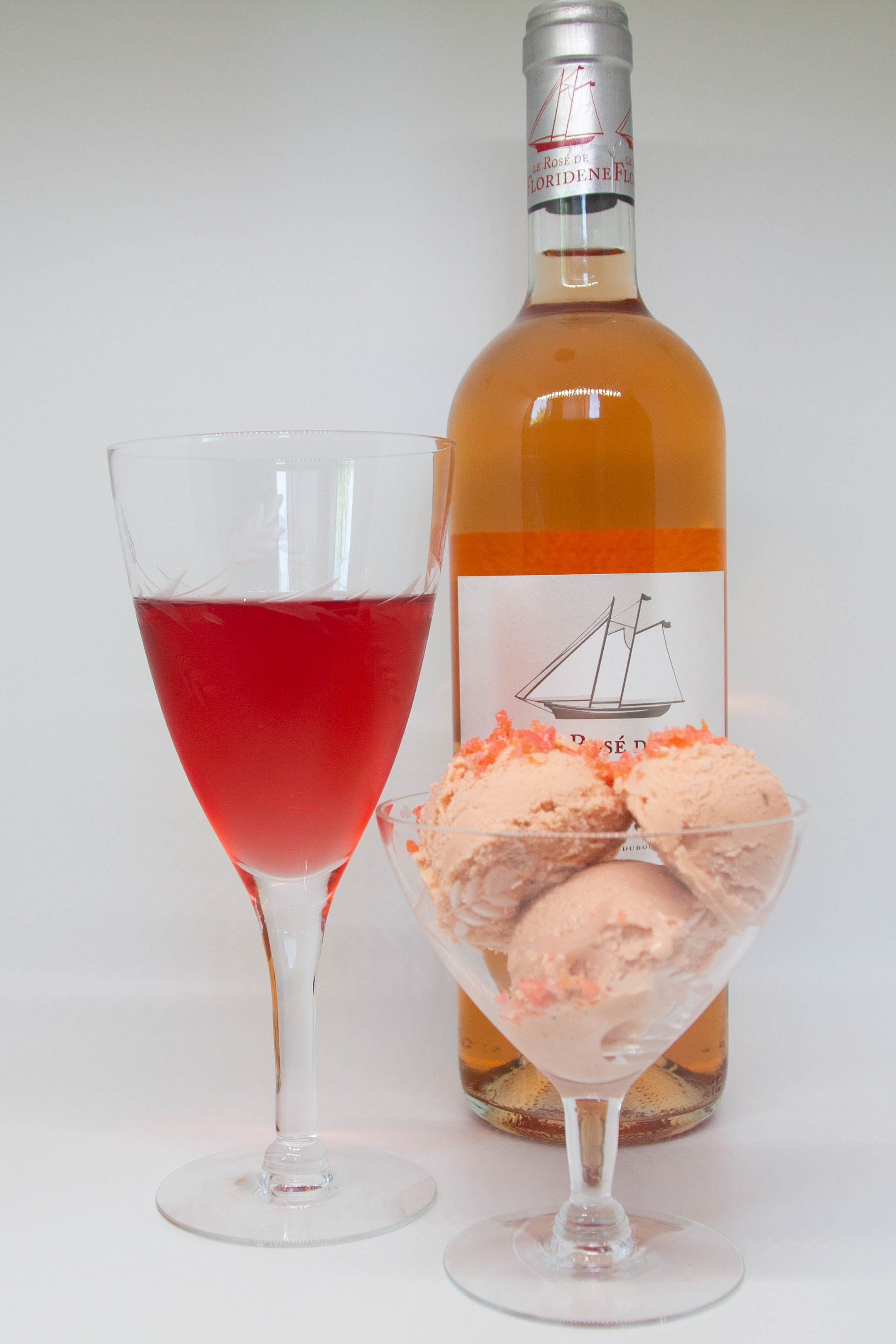 Sparkling Rosé Ice Cream