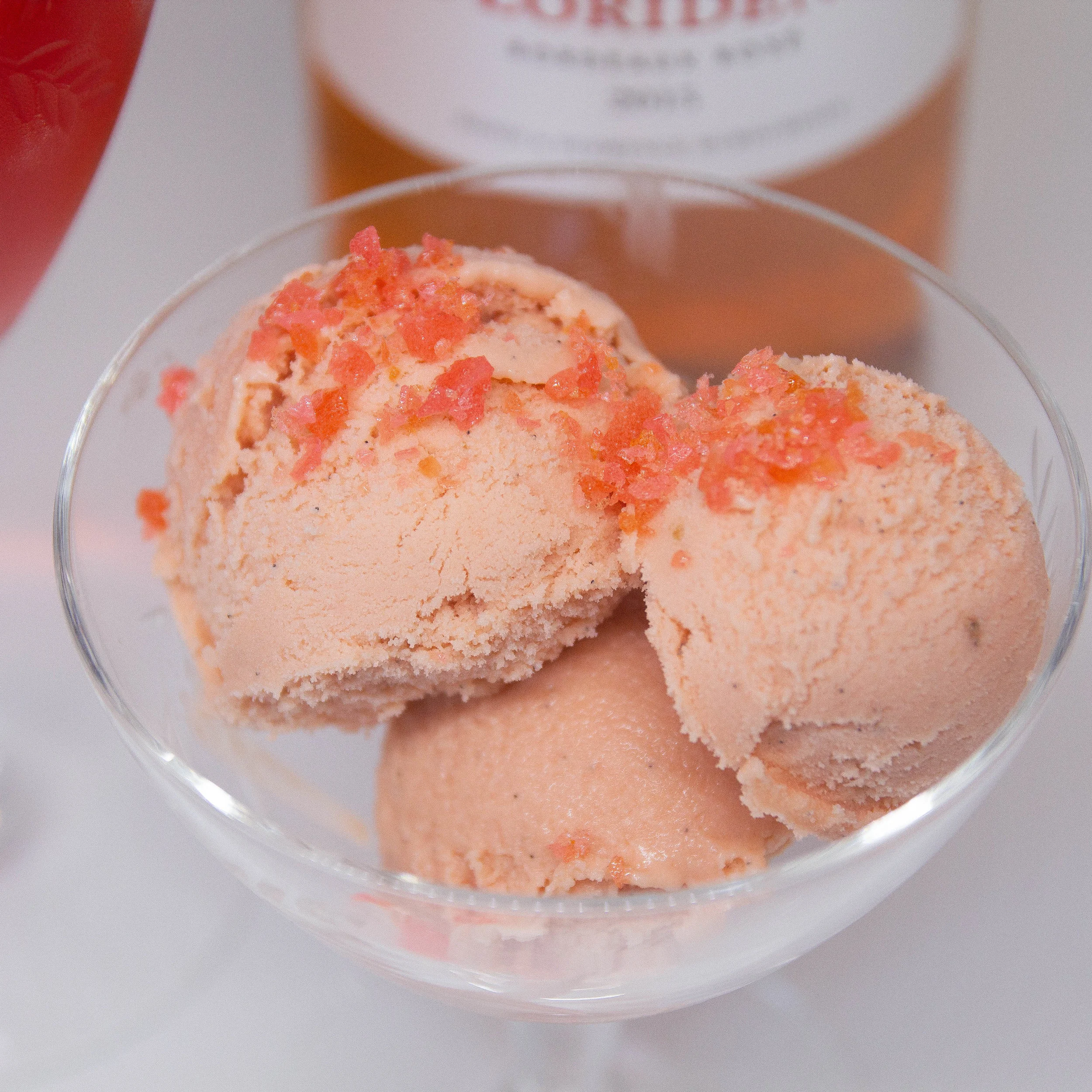 Sparkling Rosé Ice Cream - A Recipe