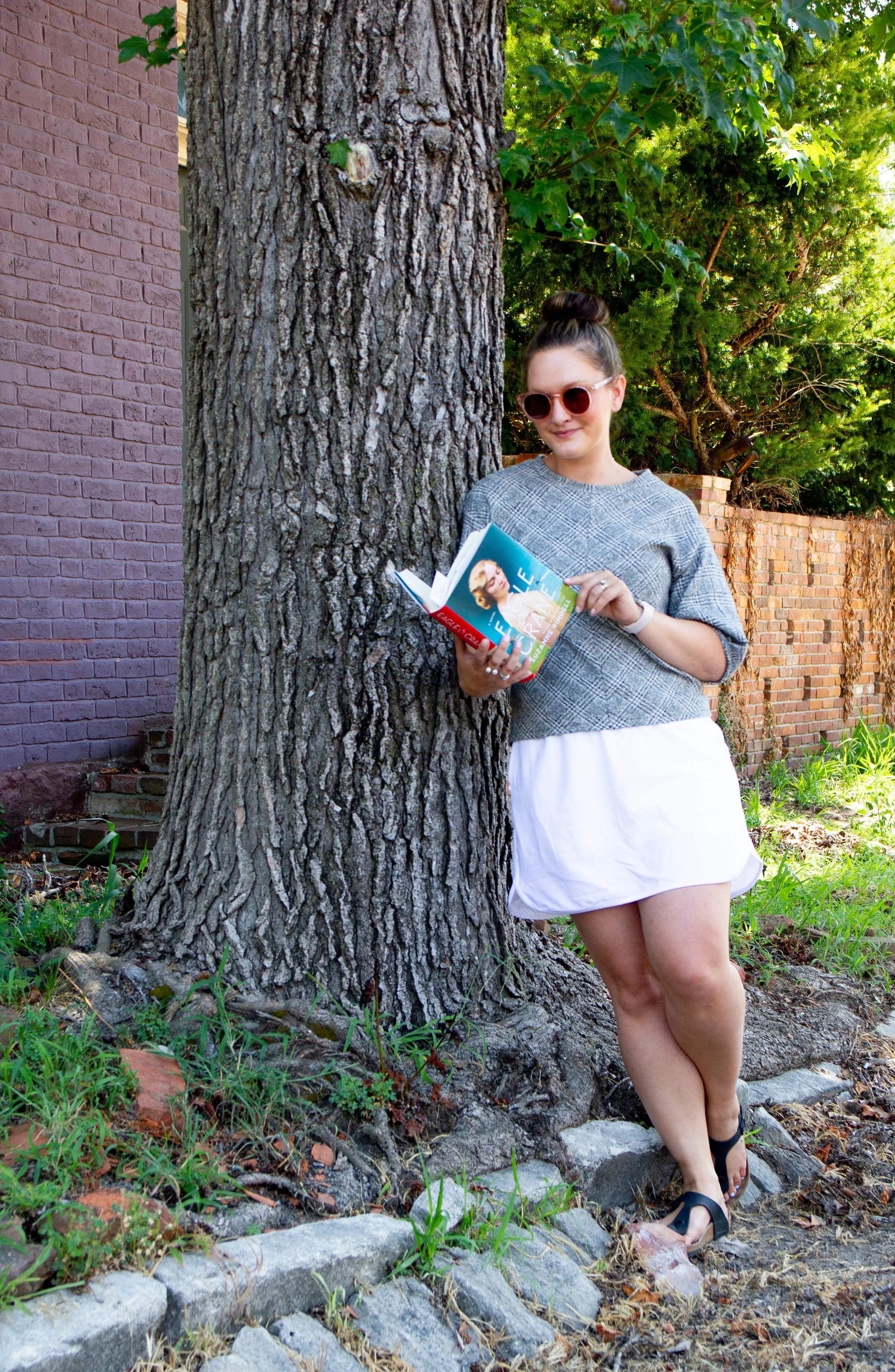 Reading Eagle and Crane by Suzanne Rindell in Rocheport, MO