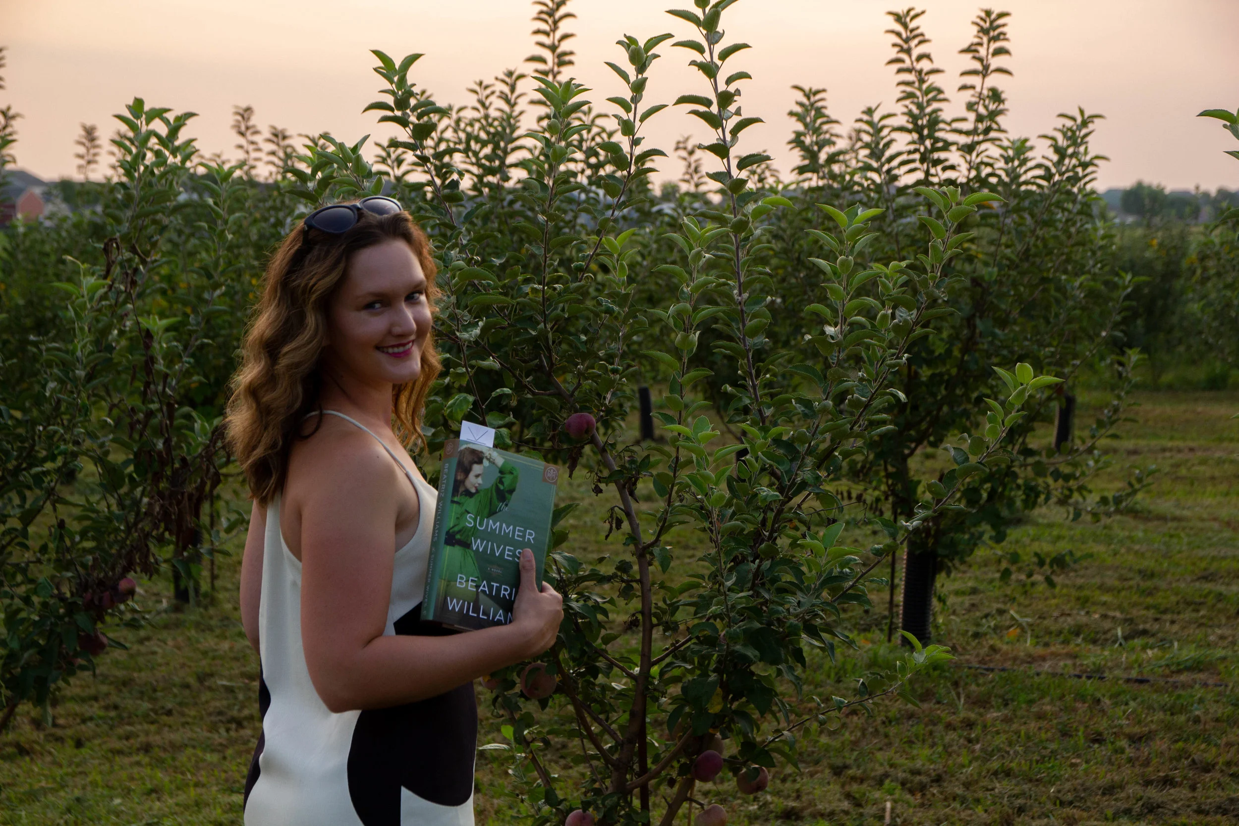 Reading The Summer Wives by Beatriz Williams at GlenMark Farms
