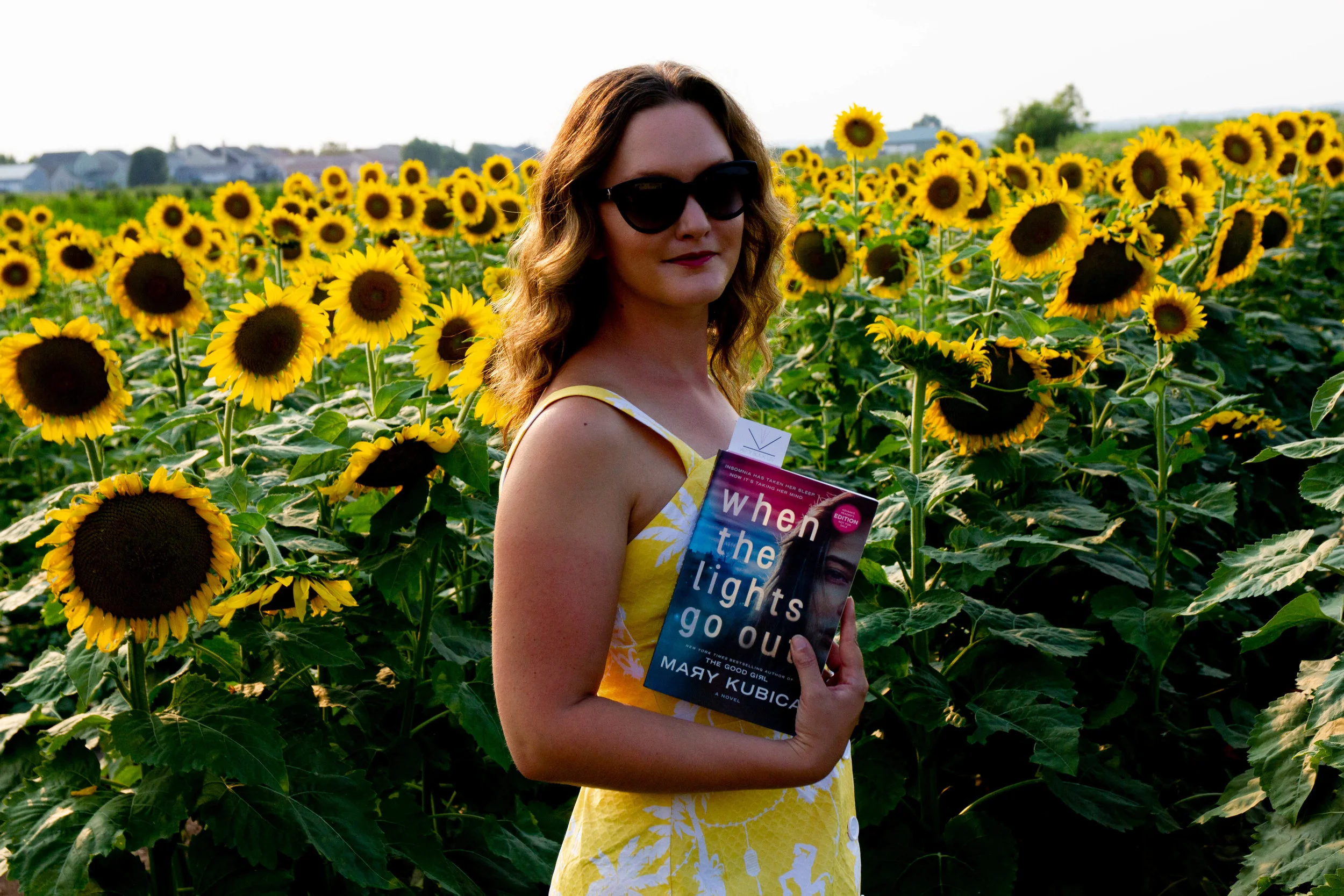 Reading When the Lights Go Out by Mary Kubica at GlenMark Farms