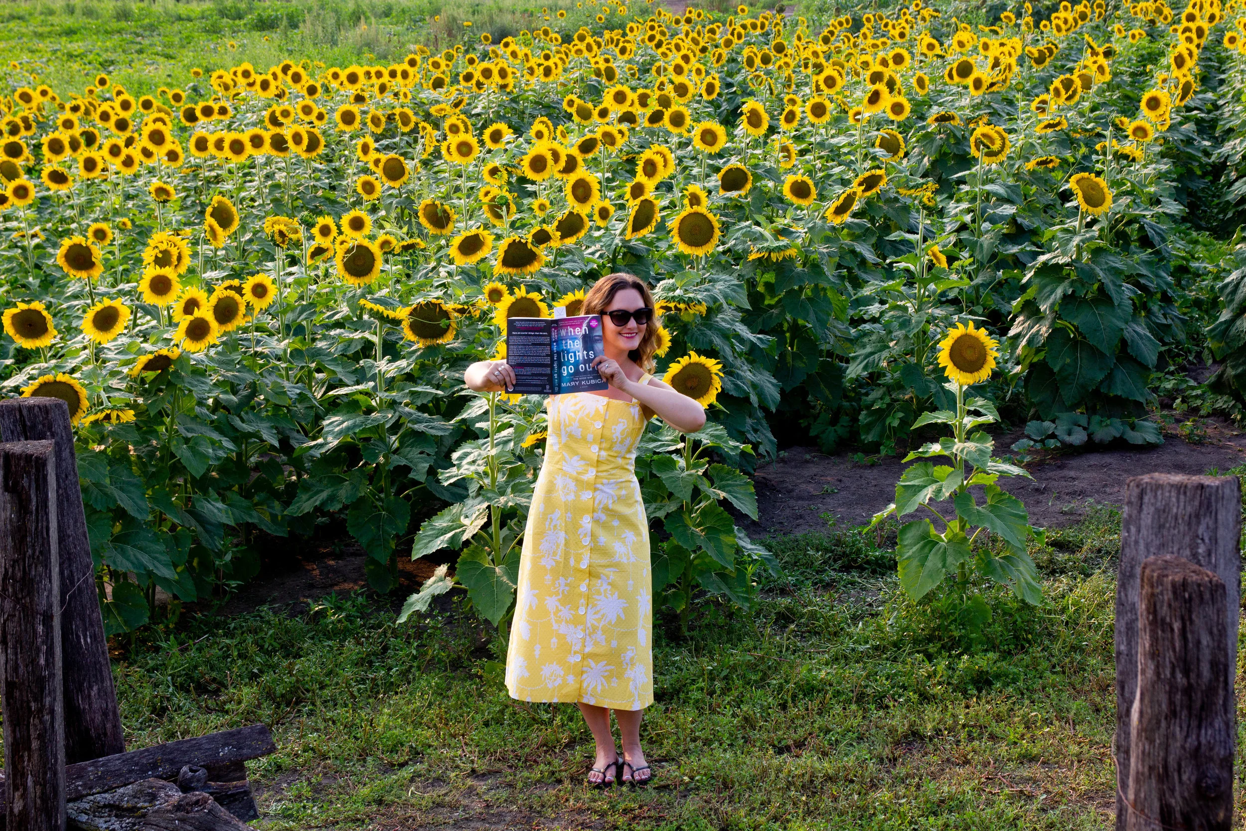 Reading When the Lights Go Out by Mary Kubica at GlenMark Farms